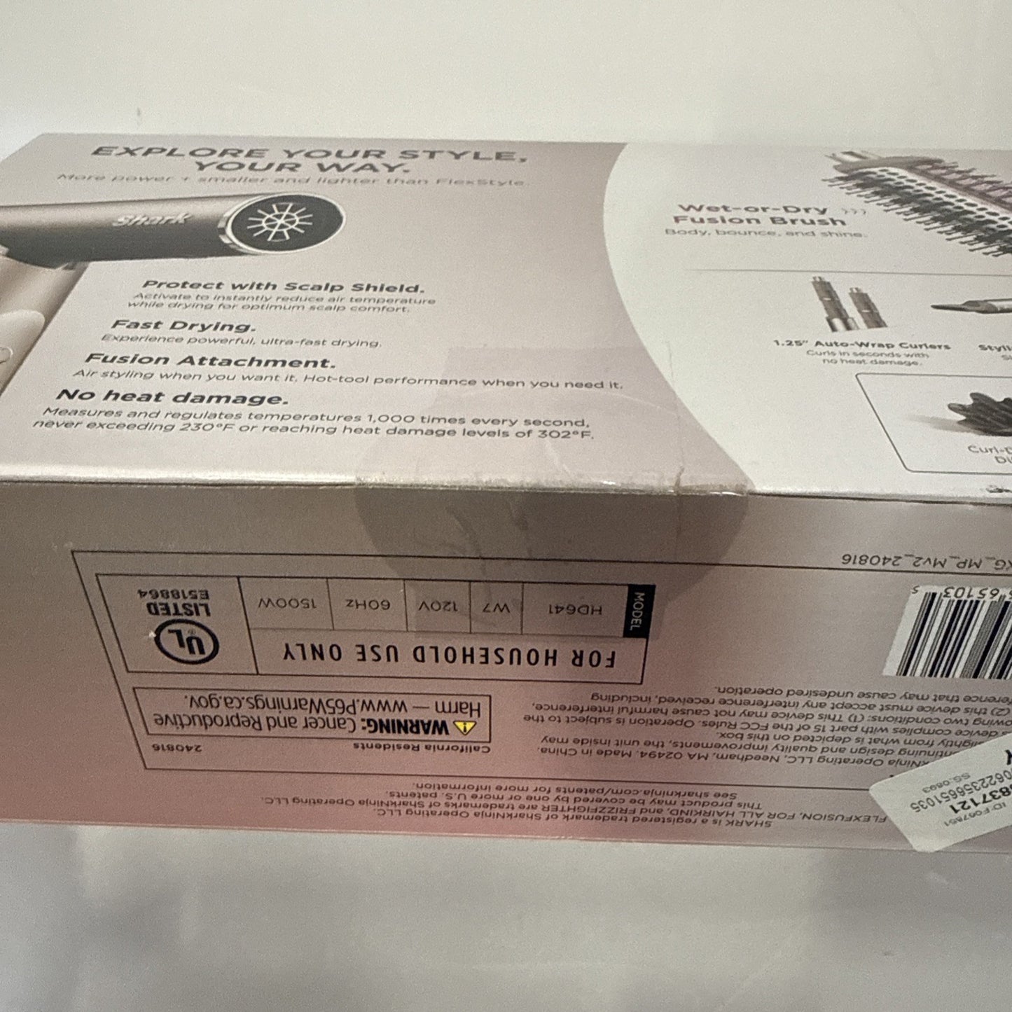 Shark FlexFusion Hair Dryer + Fusion Hair Brush Ceramic Air Styler