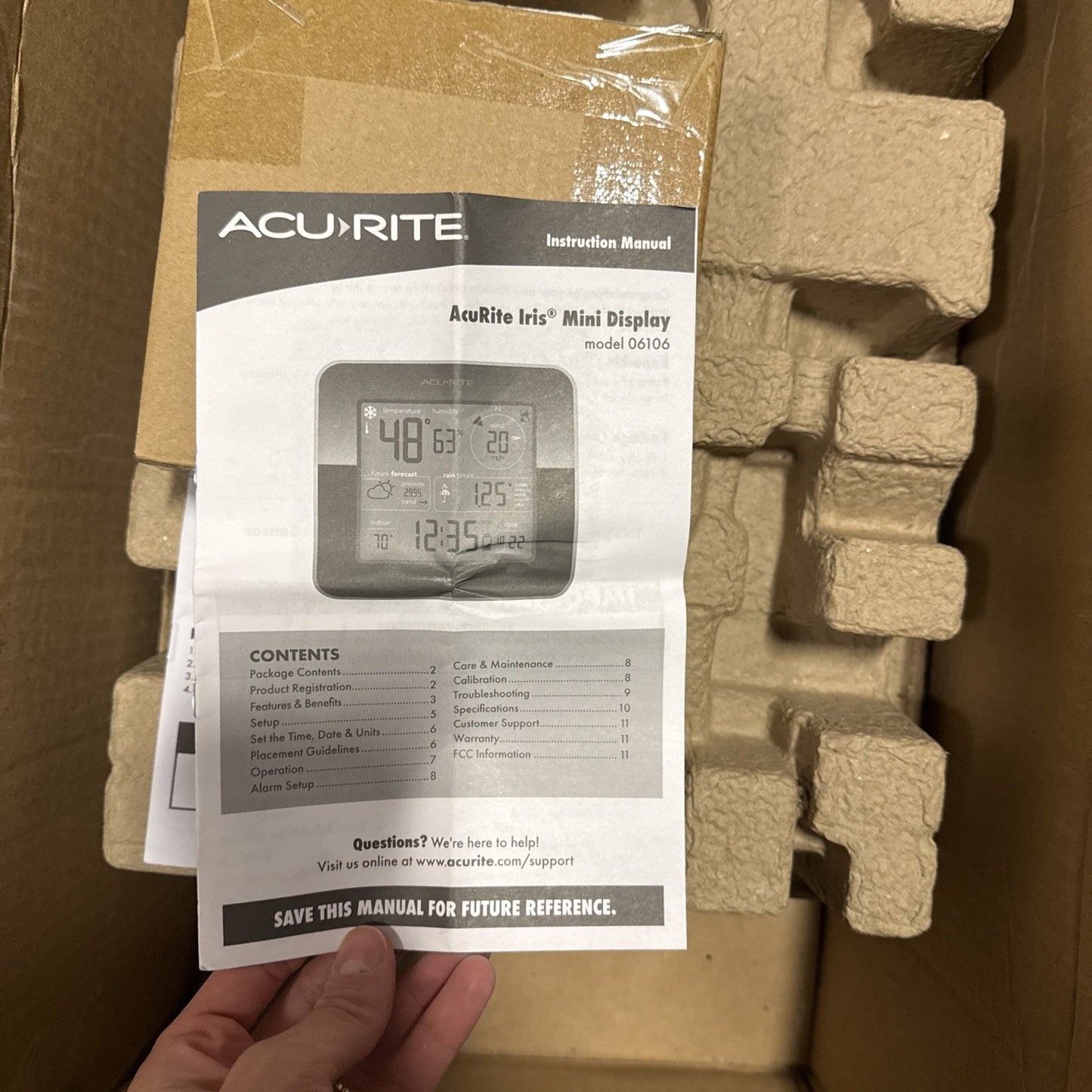 AcuRite Iris (5-in-1) Weather Sensor With mini display