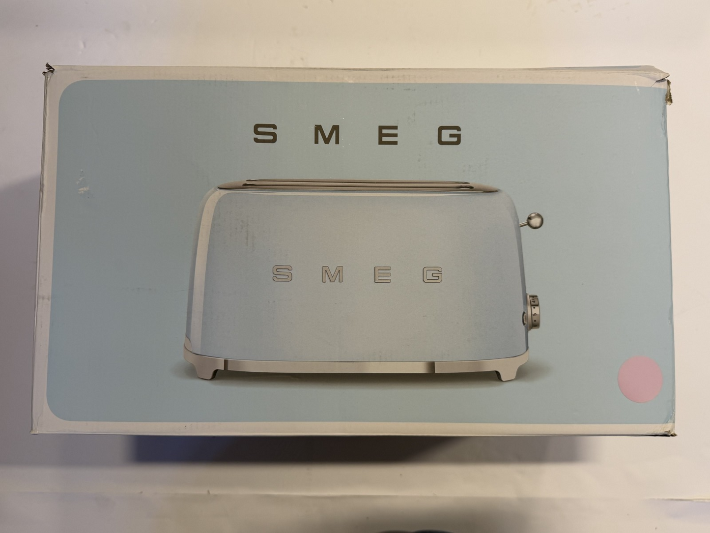 SMEG - TSF02 4-Slice Long Wide-Slot Toaster - PINK (open box)
