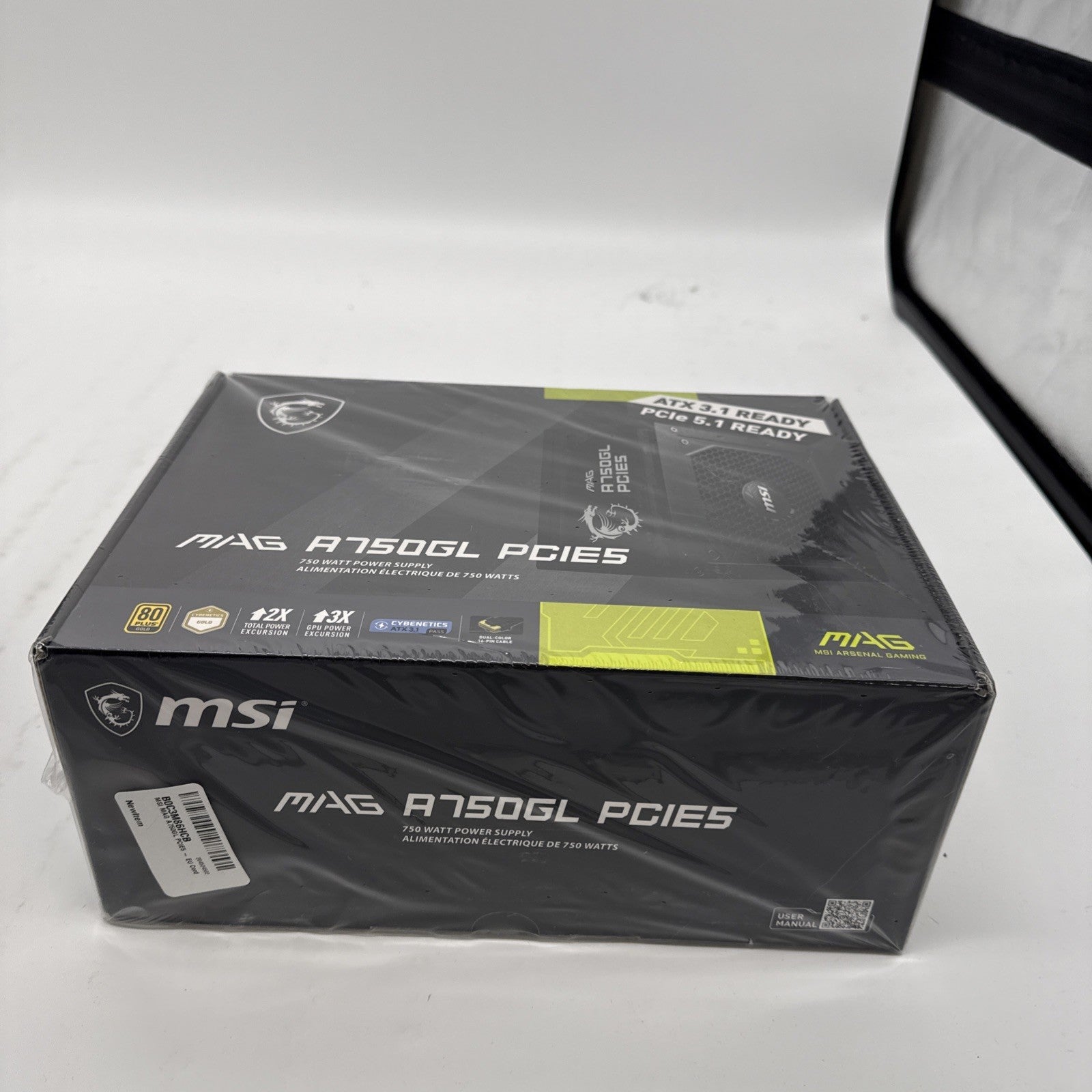 MSI MAG A750GL PCIe5 750W 80+ Gold ATX 3.1 Ready Gaming Power Supply SEALED