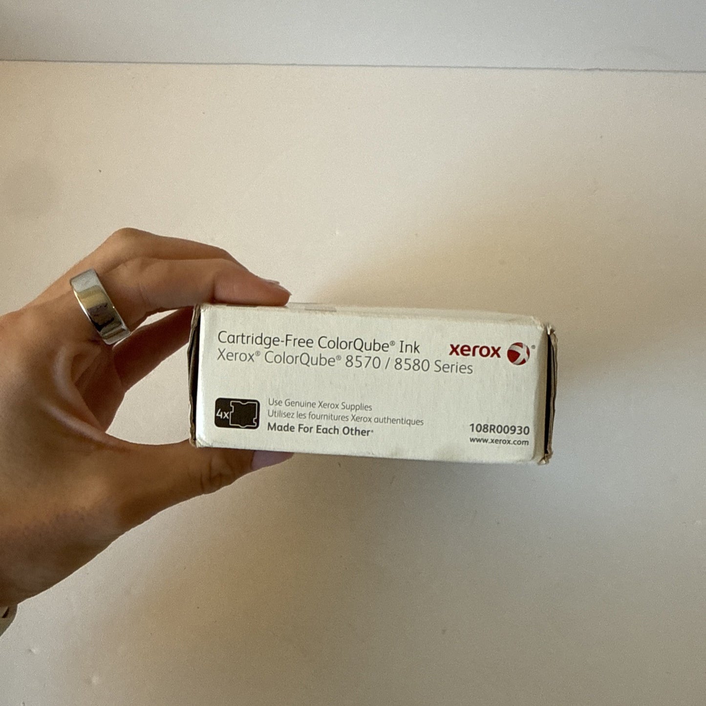 Genuine Xerox Cartridge-Free ColorQube 108R00930 Black Ink Pack for 8570 8580