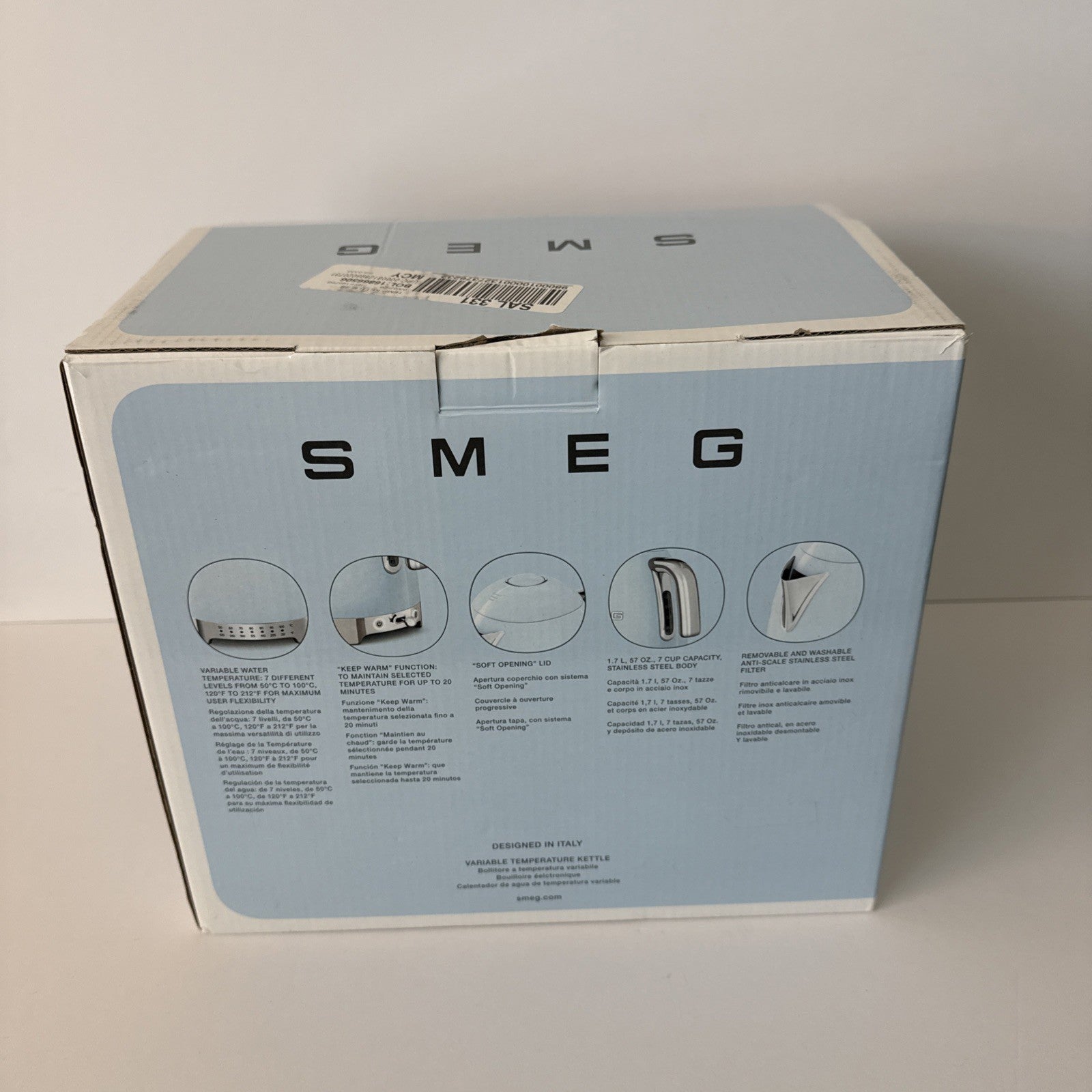 Variable Temperature Kettle 1.7L (7 Cup), Stainless Steel Tea & Coffee Kettle...