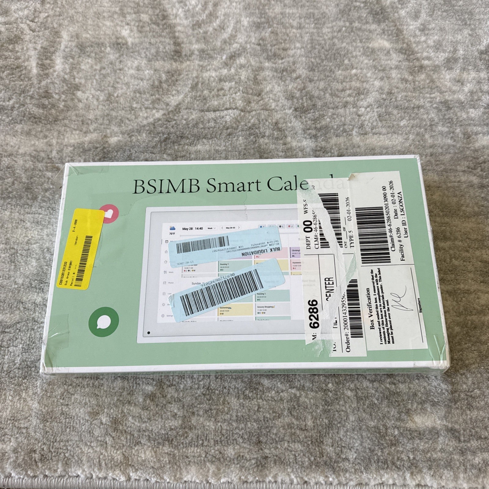 BSIMB 10.1 Inch SMART CALENDAR WHITE