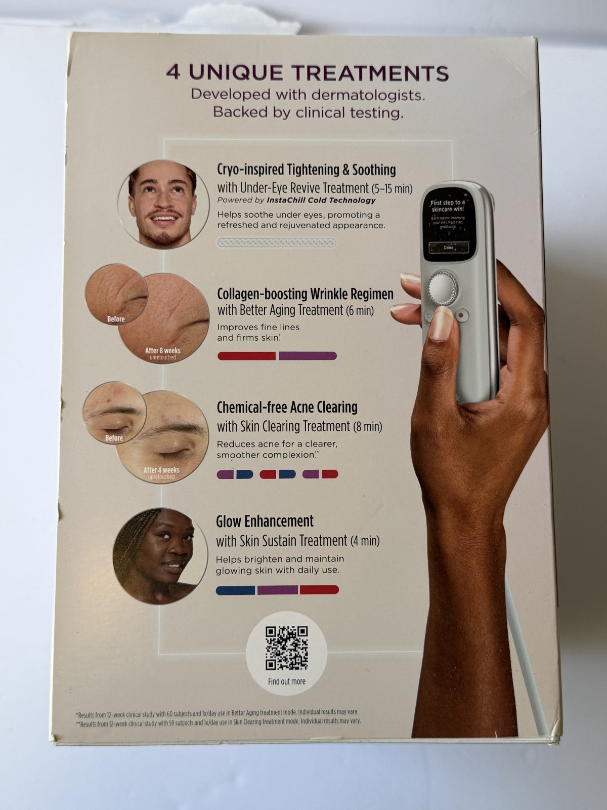 Shark CryoGlow LED Face Mask (FSA/HSA Eligible*) with Under-Eye Cooling