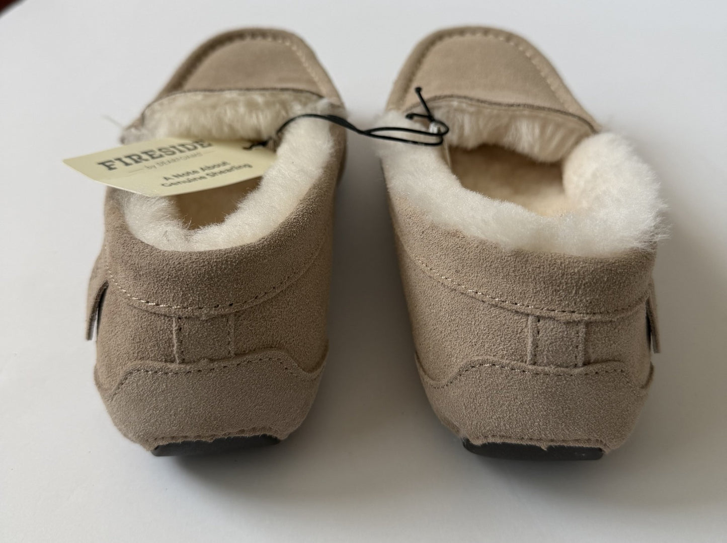 Fireside By Dearfoams Women's Mel Genuine Shearling Moccasin Slipper