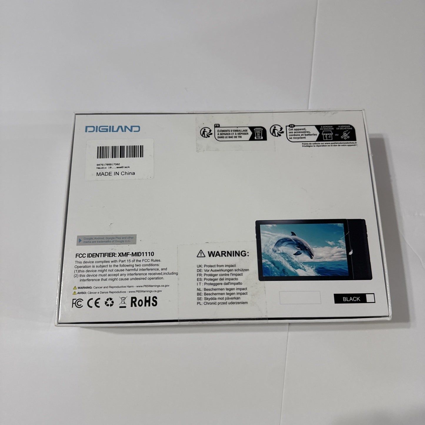 Digiland Tablet 10-1 Android 14 G80 Octa-Core 12GB Ram 128GB Rom Storage
