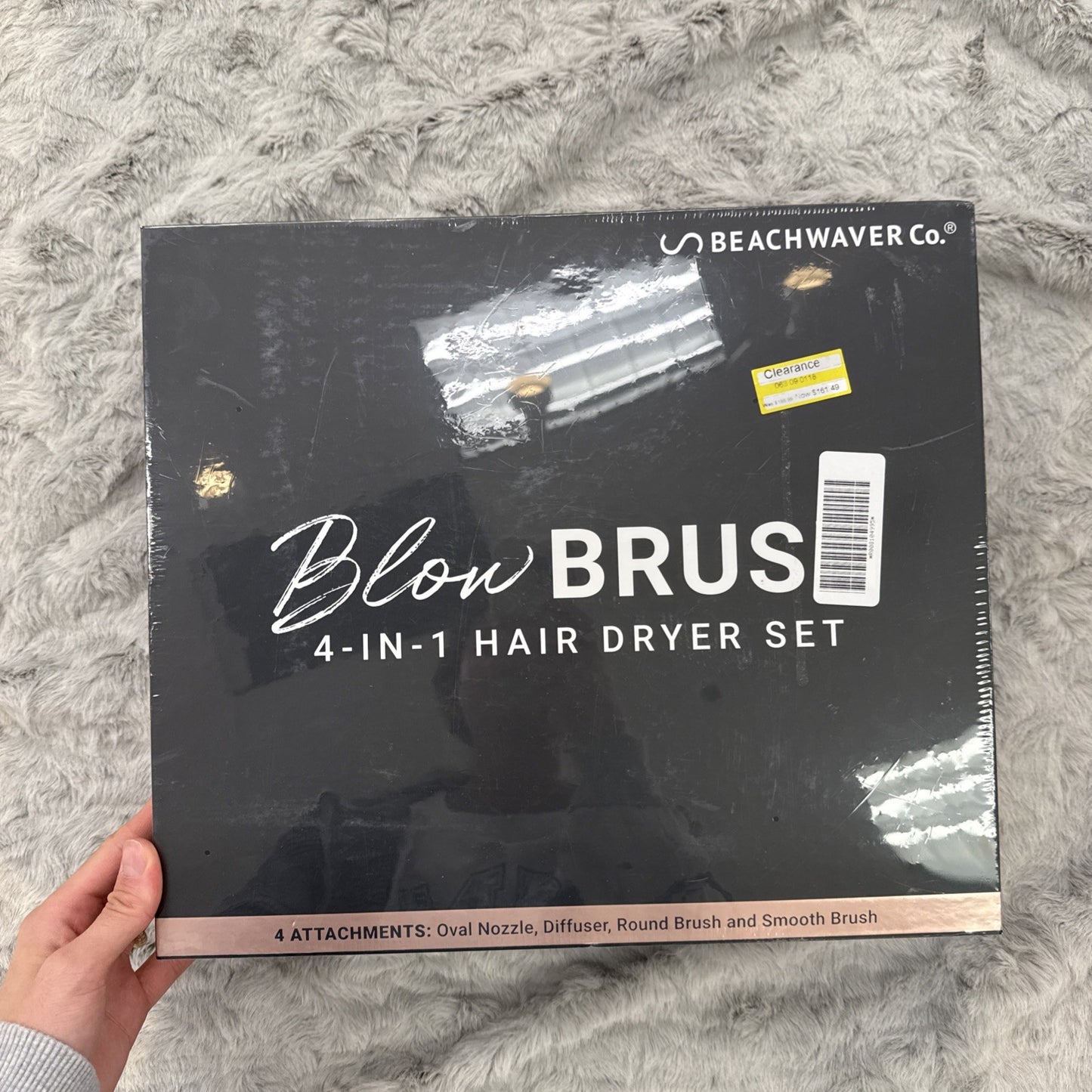 BEACHWAVER Co. Blowout Brush - Midnight Rose Sealed New
