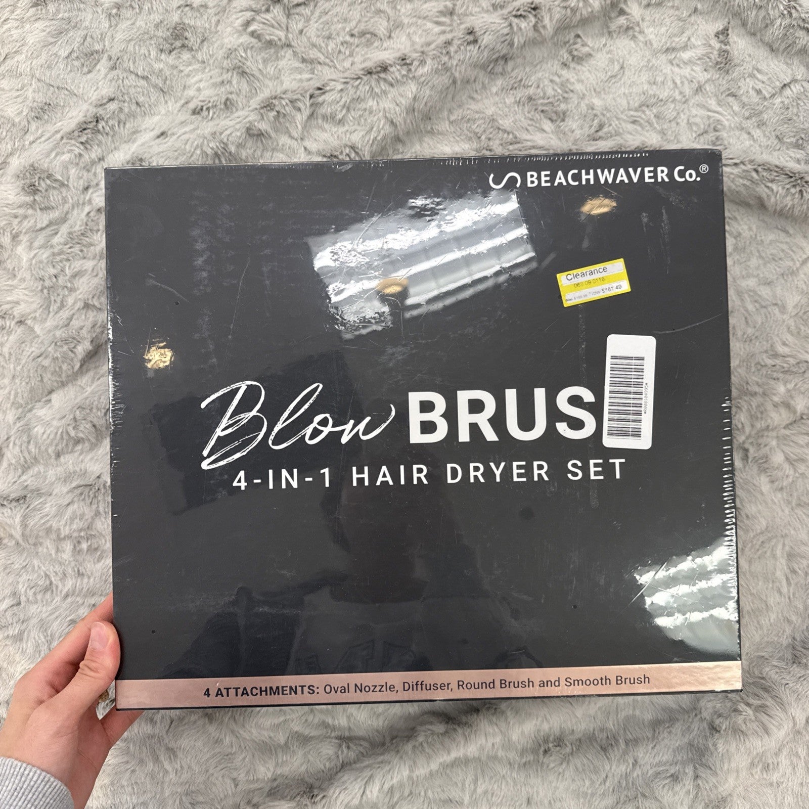 BEACHWAVER Co. Blowout Brush - Midnight Rose Sealed New