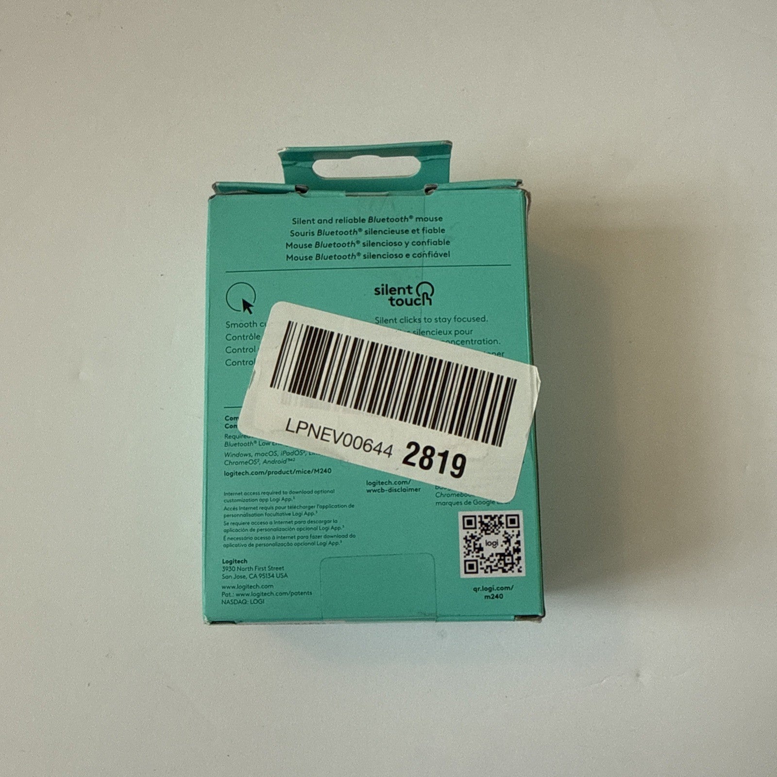 Logitech Bluetooth Wireless Mouse M240 Silent (NOB)
