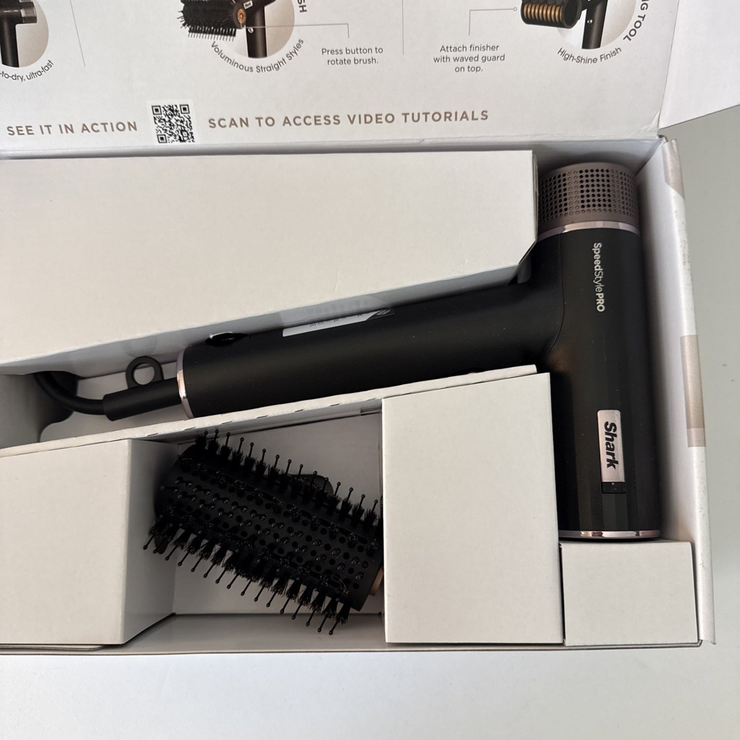 Shark SpeedStyle Pro High Velocity Hair Dryer Diffuser HD731 Open Box (NEW)