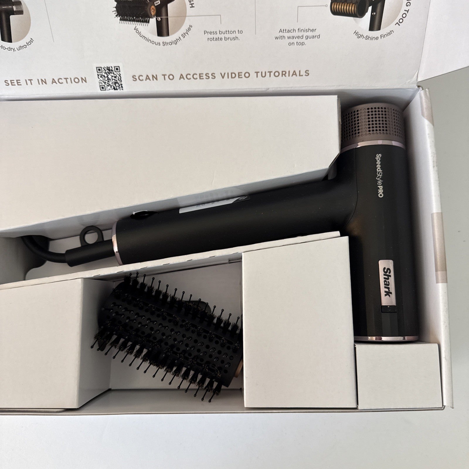 Shark SpeedStyle Pro High Velocity Hair Dryer Diffuser HD731 Open Box (NEW)