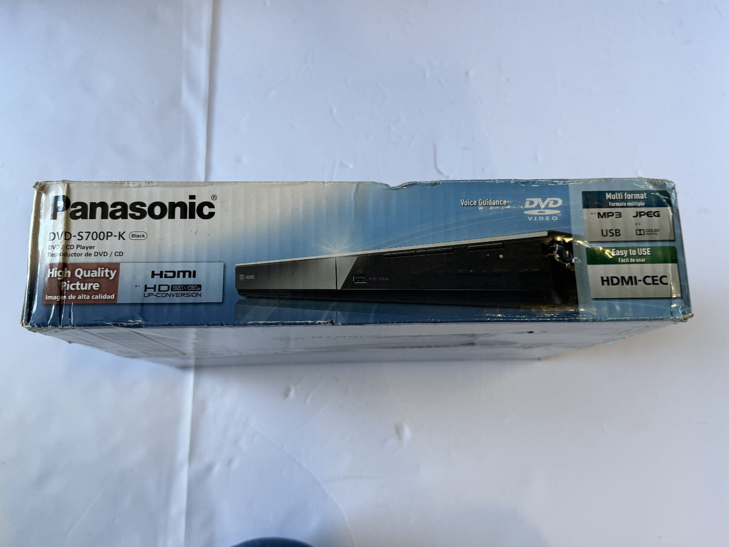 Panasonic  DVD- S700P-K Player with Dolby Digital Sound, 1080p HD Upscaling, HDM