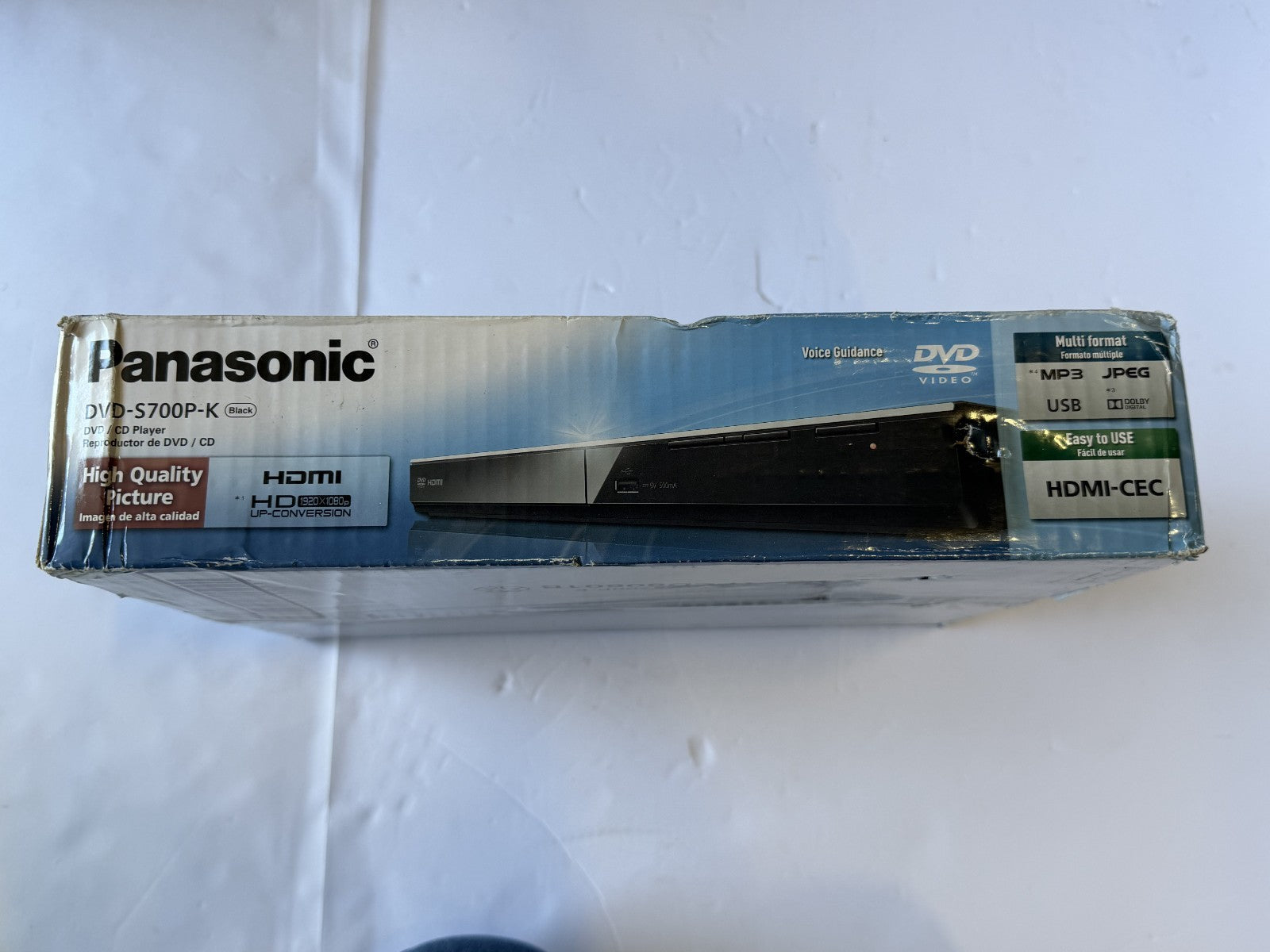 Panasonic  DVD- S700P-K Player with Dolby Digital Sound, 1080p HD Upscaling, HDM
