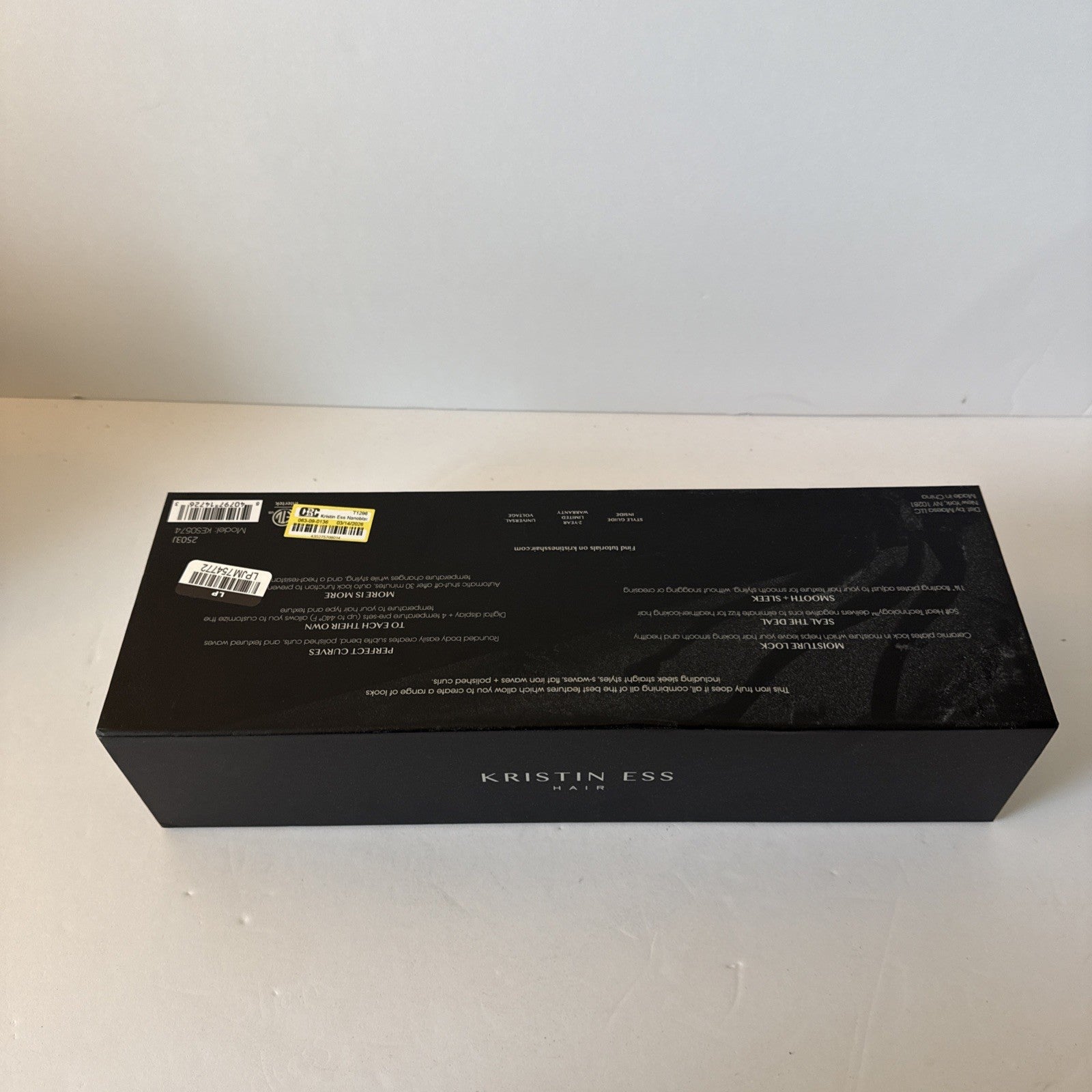 Kristin Ess Hair NANOBLACK Flat Iron 3-IN-One 1.25" inch Ceramic Plates