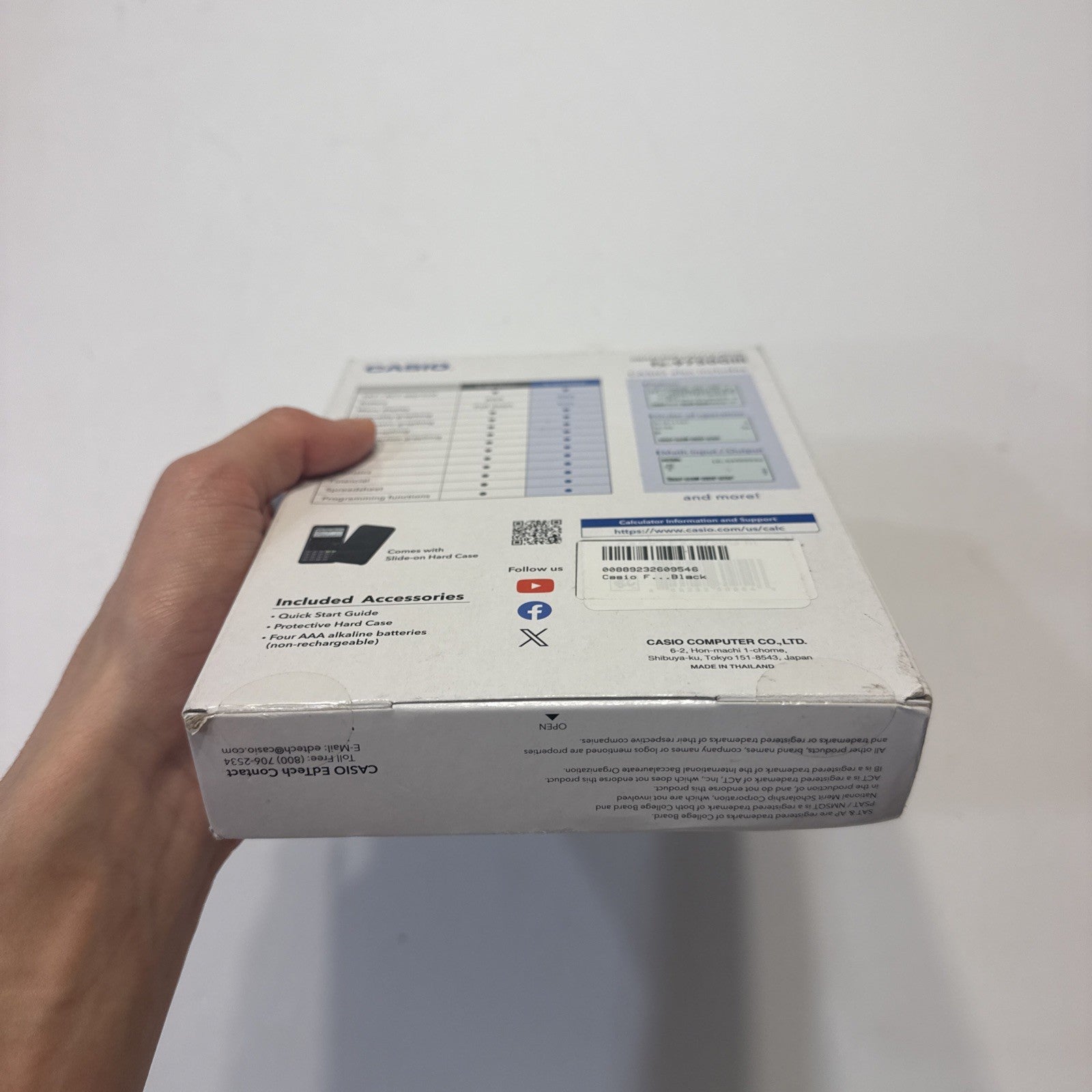 Open Box! Casio Graphing Calculator FX-9750G111 - Black - Sealed