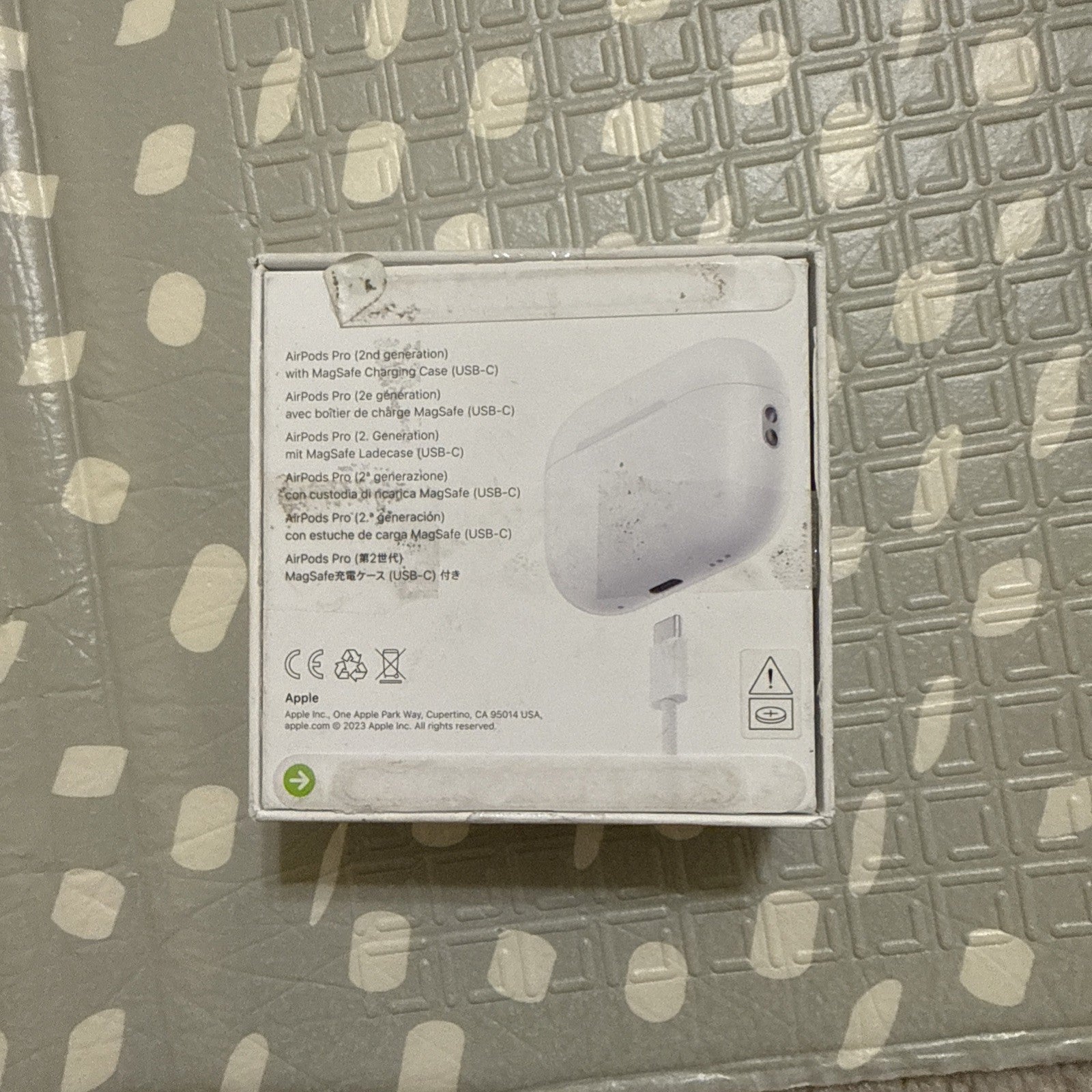 Apple AirPods Pro (2nd Generation) with USB-C MagSafe Charging Case MTJV3LL/A
