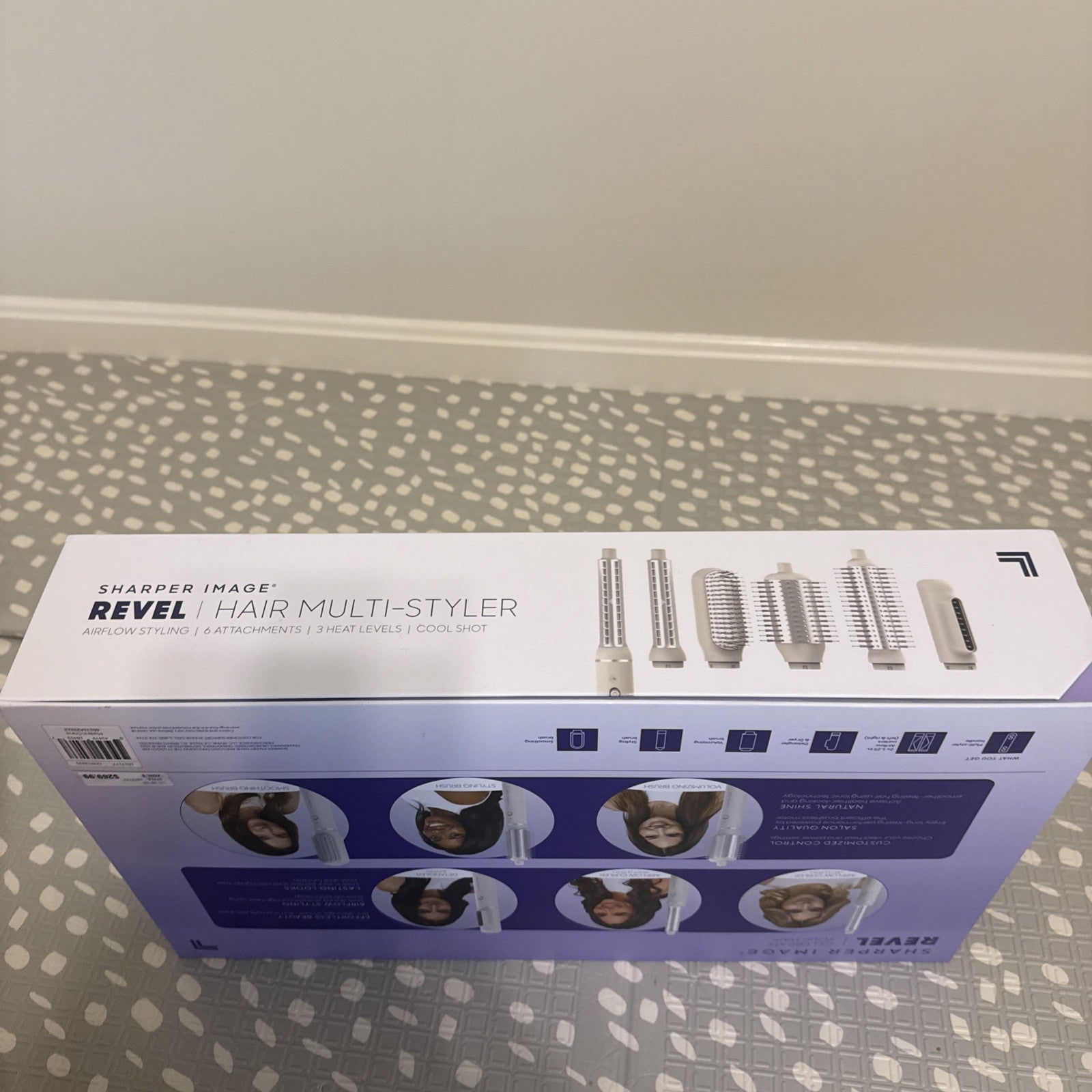 Sharper Image Revel 6-in-1 Hair Multi-Styler Airflow Styler 6pc See Notes