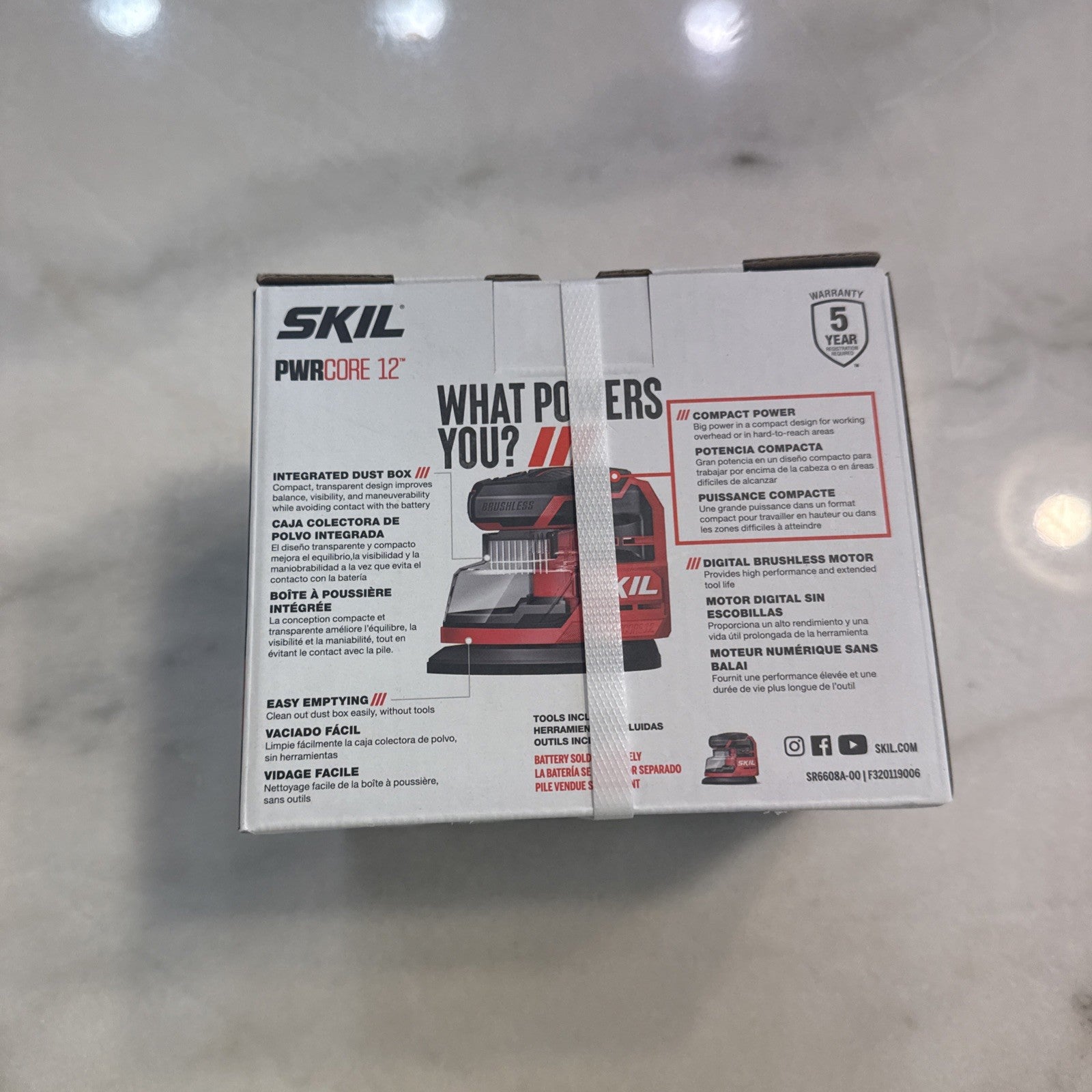 SKIL PWR CORE 12 Brushless 12V Compact Detail Sander - Tool Only (BRAND NEW)