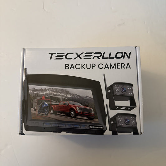 Tecxerllon Digital Wireless Backup Camera System 7" Monitor