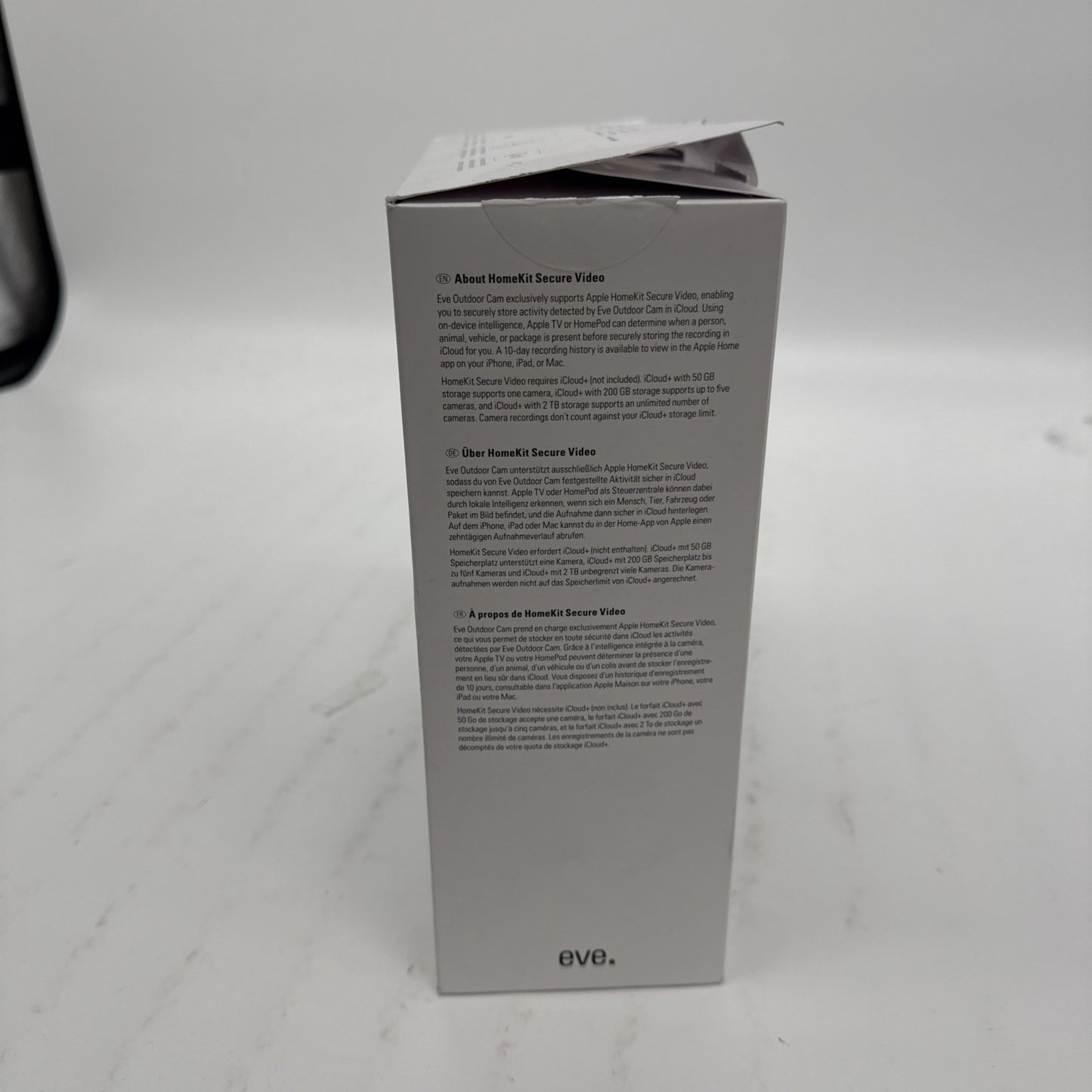 Eve Outdoor Cam White Edition Secure floodlight camera with Apple Home Kit NEW
