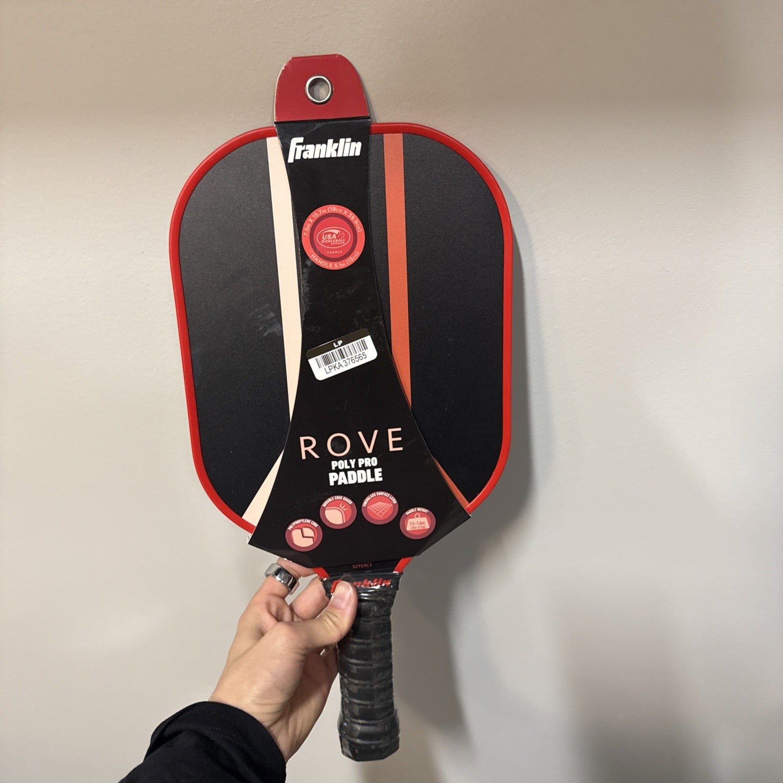 Franklin Sports 15.7'' Rove Traditional Pickleball Paddle
