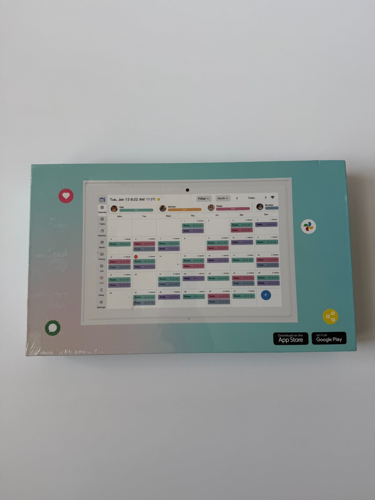 Digital Calendar, 10.1 Inch Smart Electronic Desk Calendar & Chore Chart, Touch