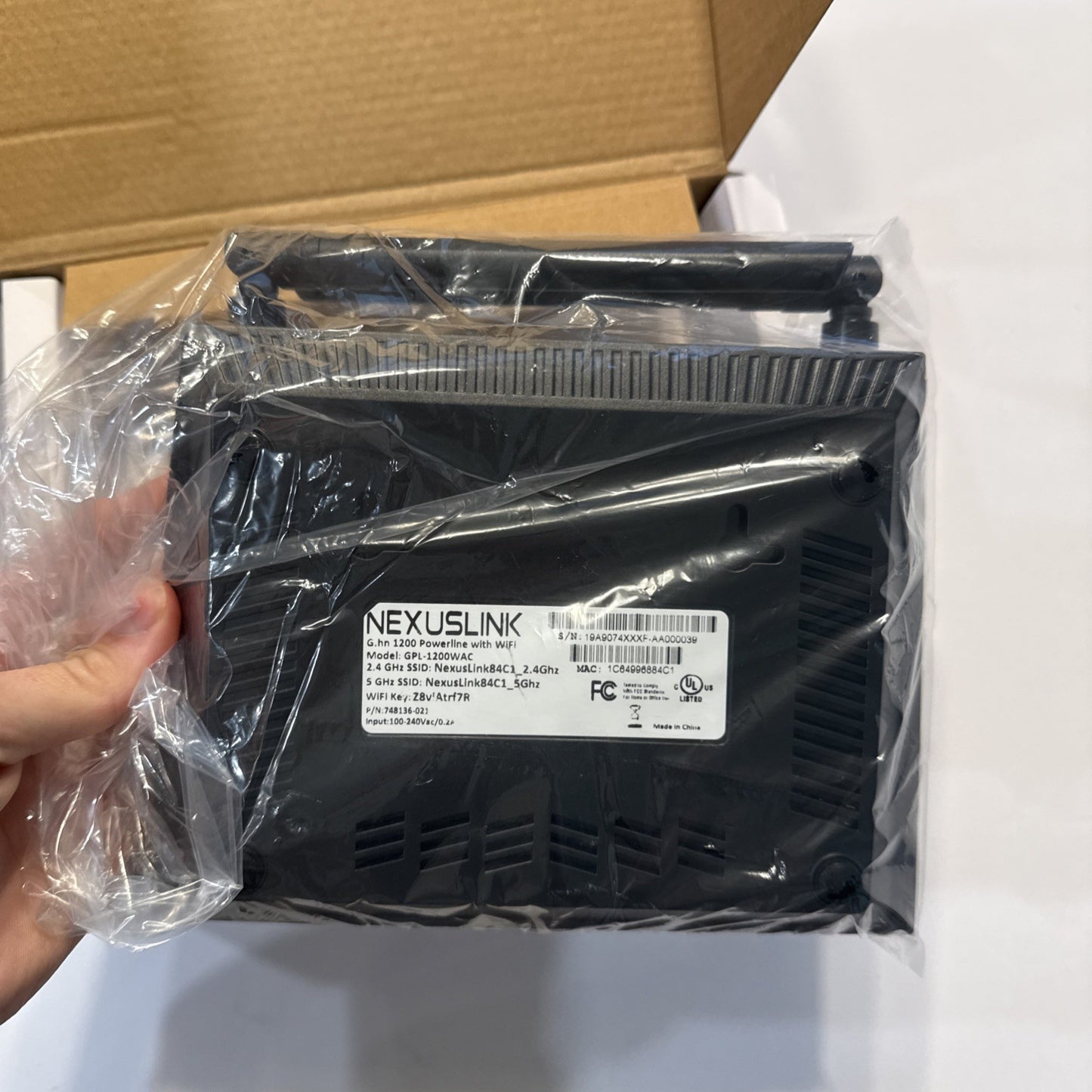 NexusLink G.hn 1200 Powerline With Wifi Ac1200 GPL-1200WAC