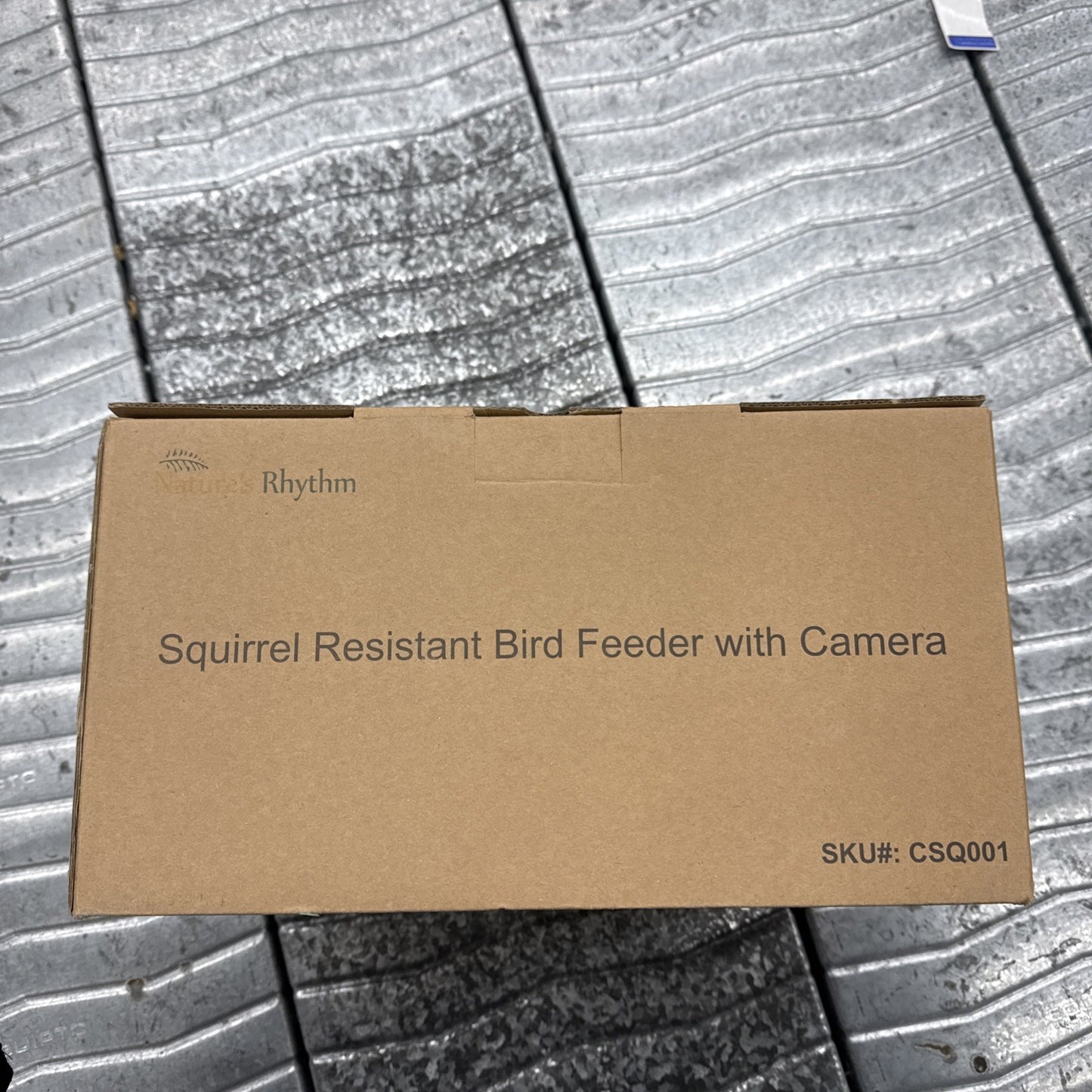 Nature's Rhythm Squirrel Resistant Bird Feeder With Camera 
