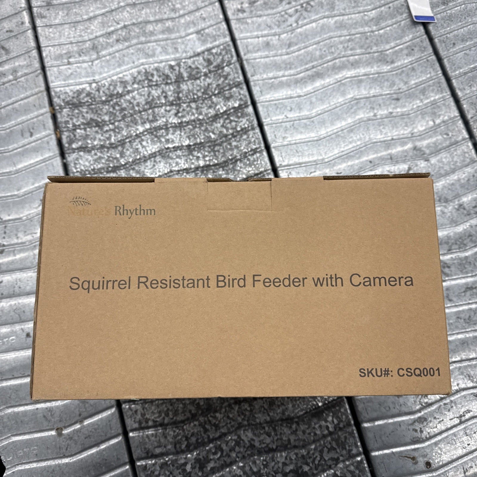 Nature's Rhythm Squirrel Resistant Bird Feeder With Camera 