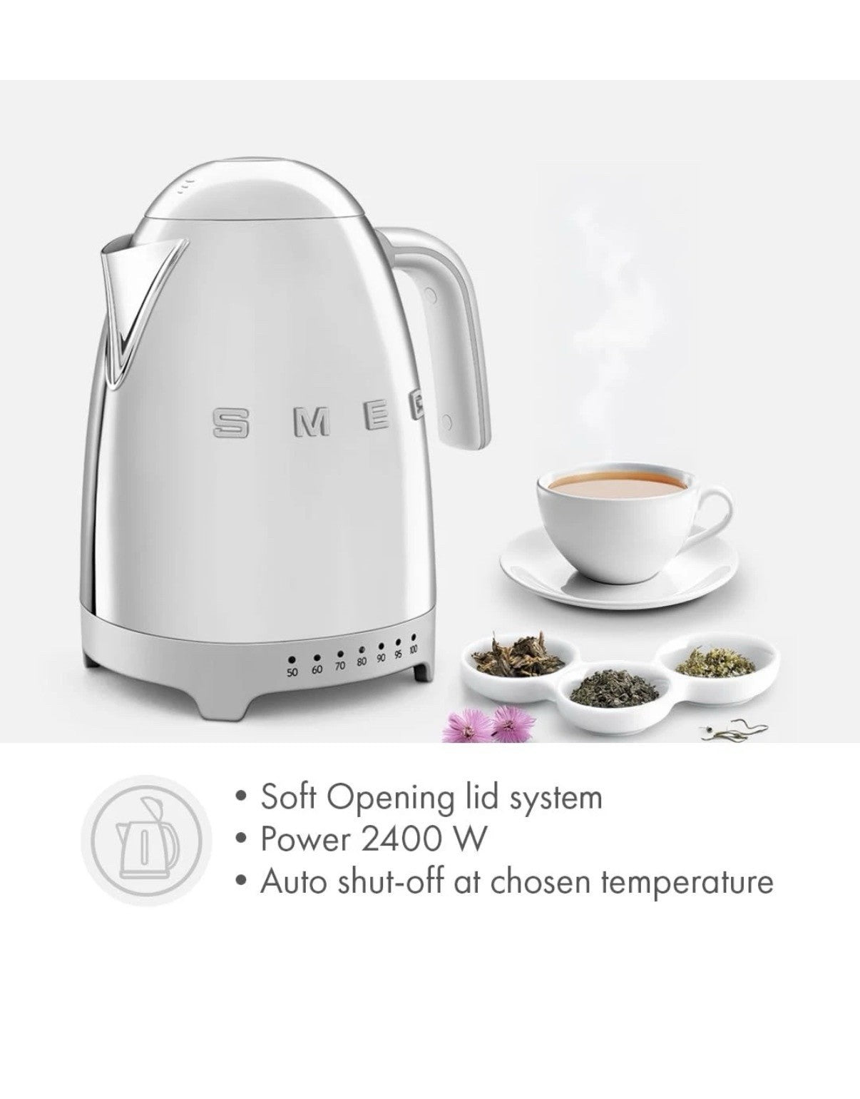 Variable Temperature Kettle 1.7L (7 Cup), Stainless Steel Tea & Coffee Kettle...