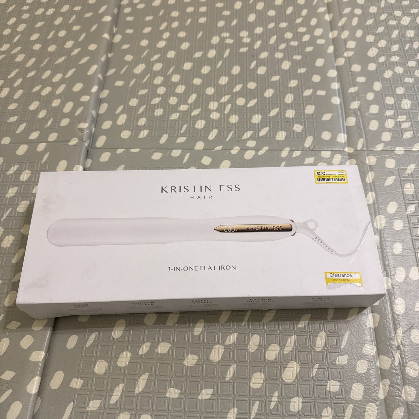 Kristin Ess Titanium Flat Iron Hair Straightener and Curler - Dual Voltage