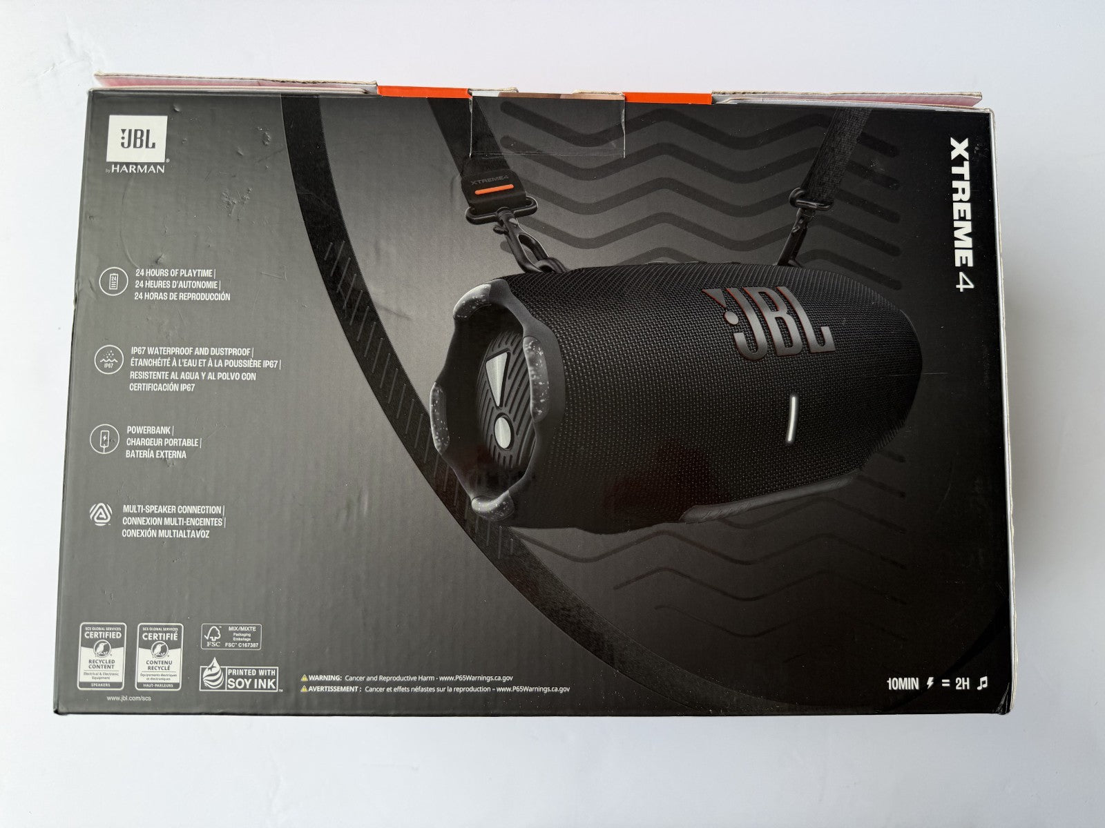 JBL Xtreme 4 Portable Waterproof Bluetooth Speaker - black