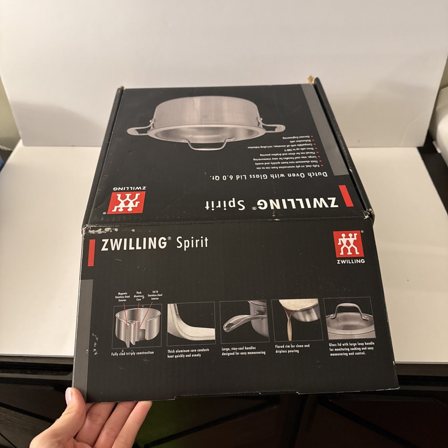 ZWILLING Spirit 3-ply 6-qt Stainless Steel Dutch Oven NEW
