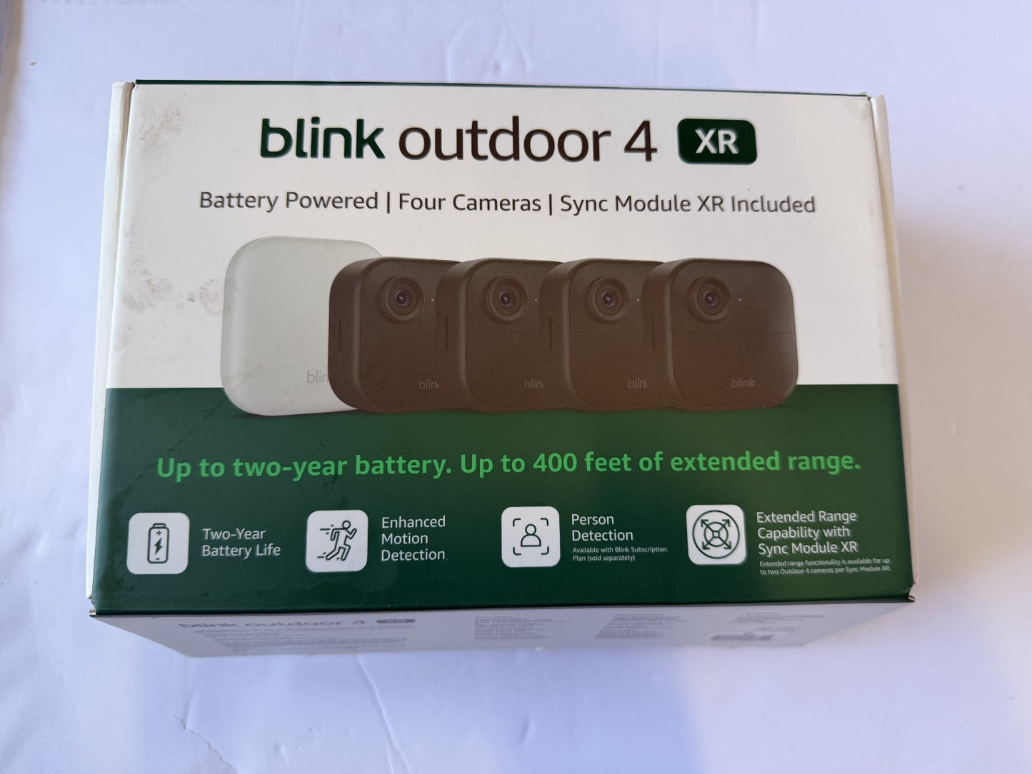 Blink Outdoor 4 XR two-year battery camera 4x security coverage 4 camera - Black