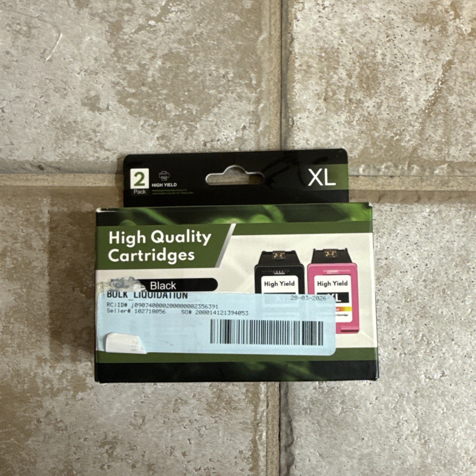High Yield 63xl Inkjet Printer Ink Cartridge Black & Tri-color Toner 2-Pack