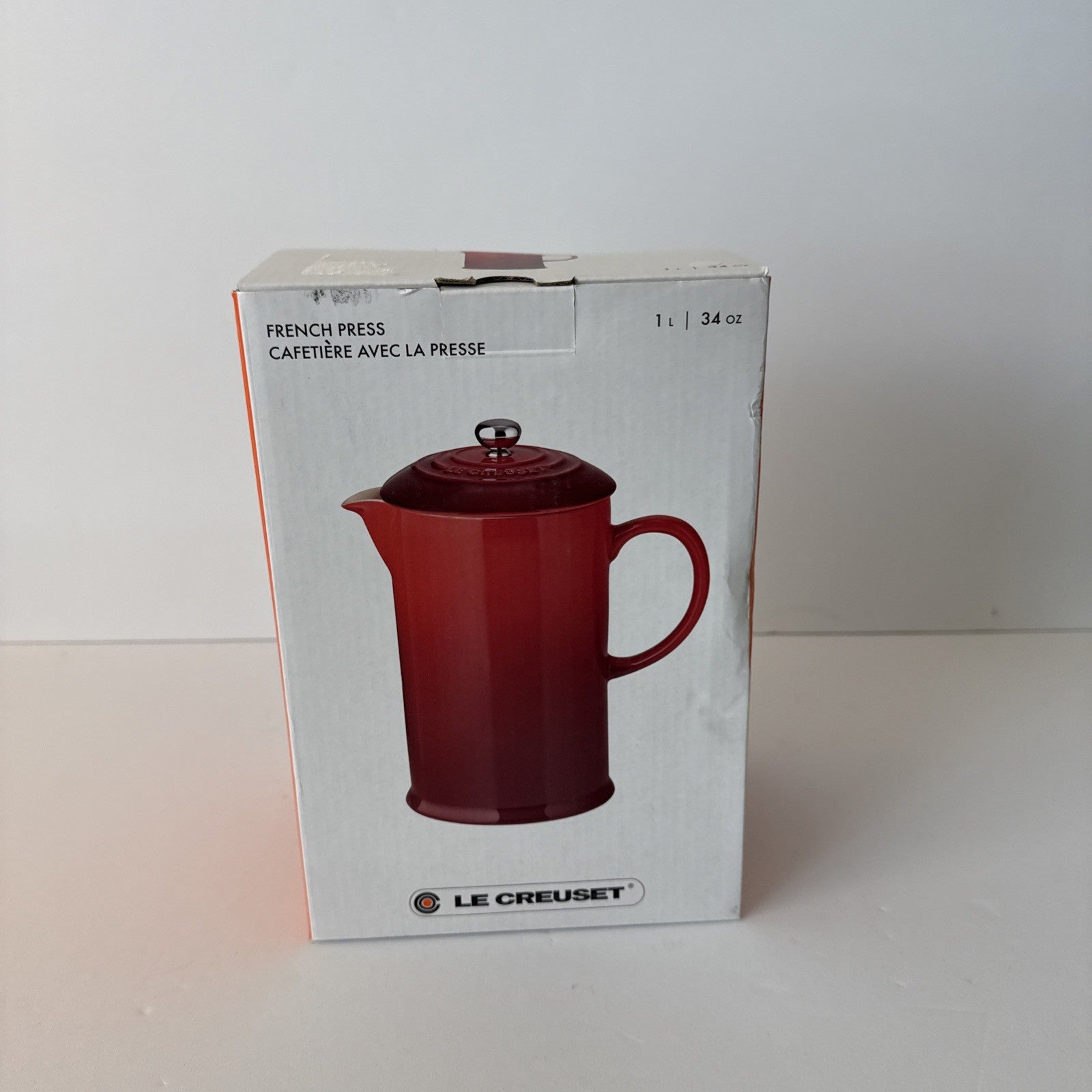 Le Creuset Stoneware 34 Ounce Marble Collection French Press -tested