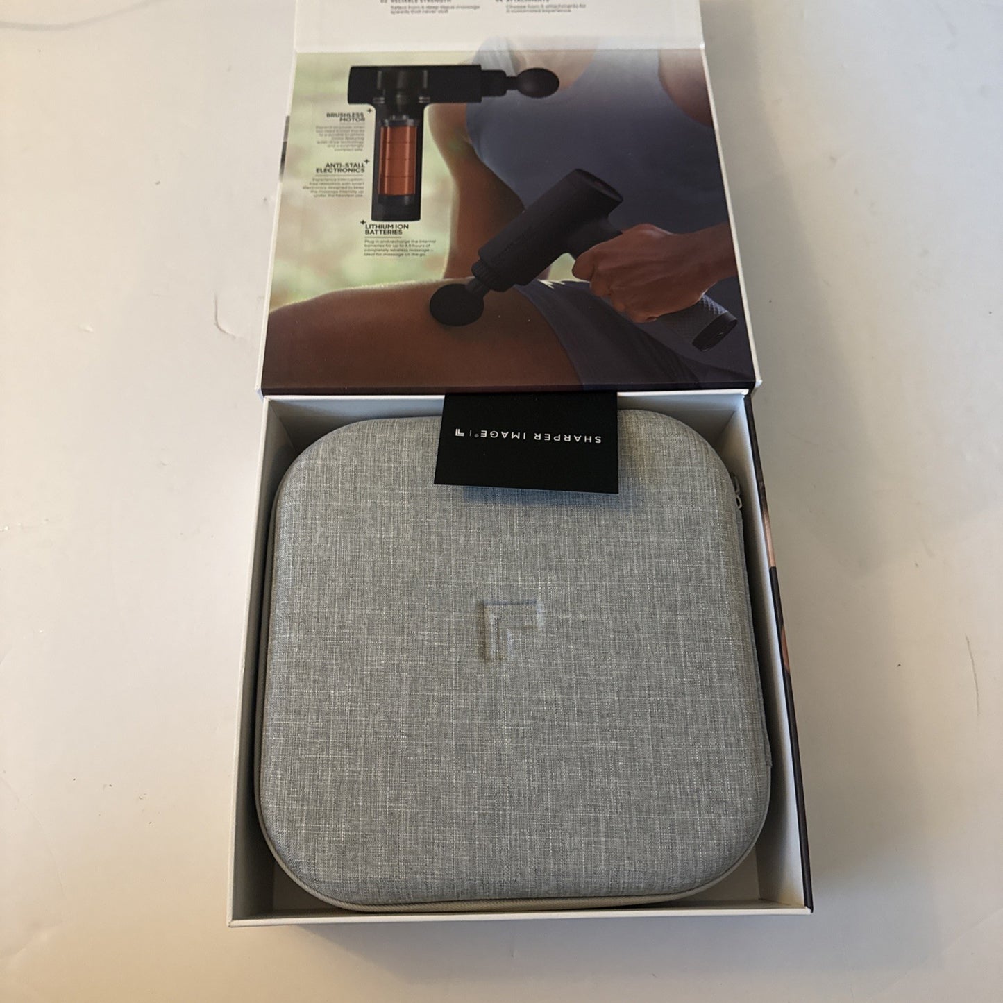 Sharper Image Powerboost Deep Tissue Percussion Massager - Black