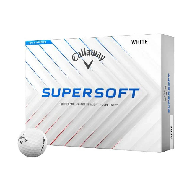 Callaway Supersoft Golf Balls 2025 One Dozen White.