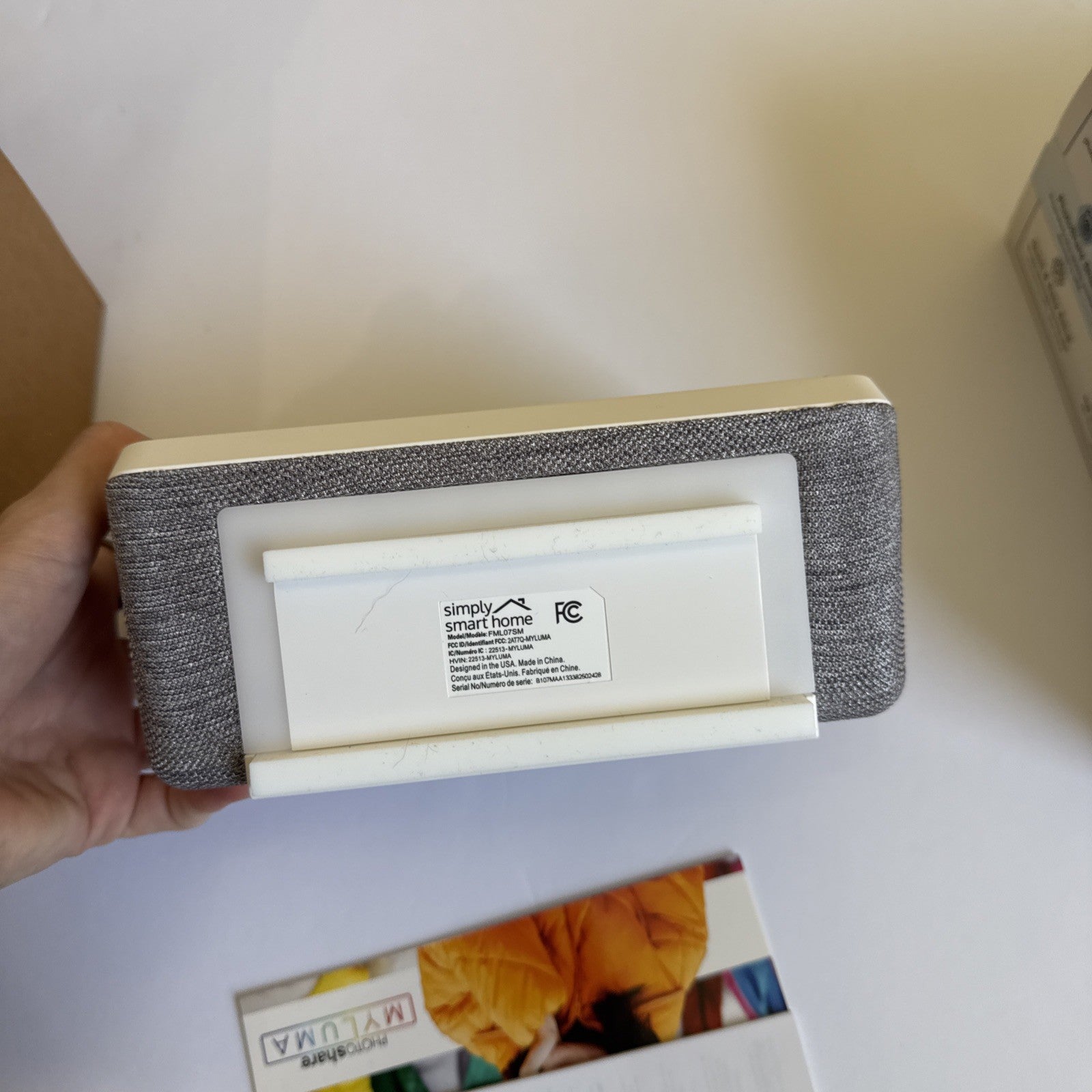 Myluma Photoshare 7inch Silver Moon LED Smart Frame NIB Model FML07SM