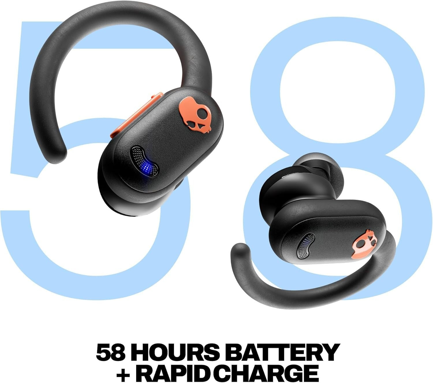 New Skullcandy Push ANC Active in-Ear Wireless Earbuds, 58 Hr Battery, IP67