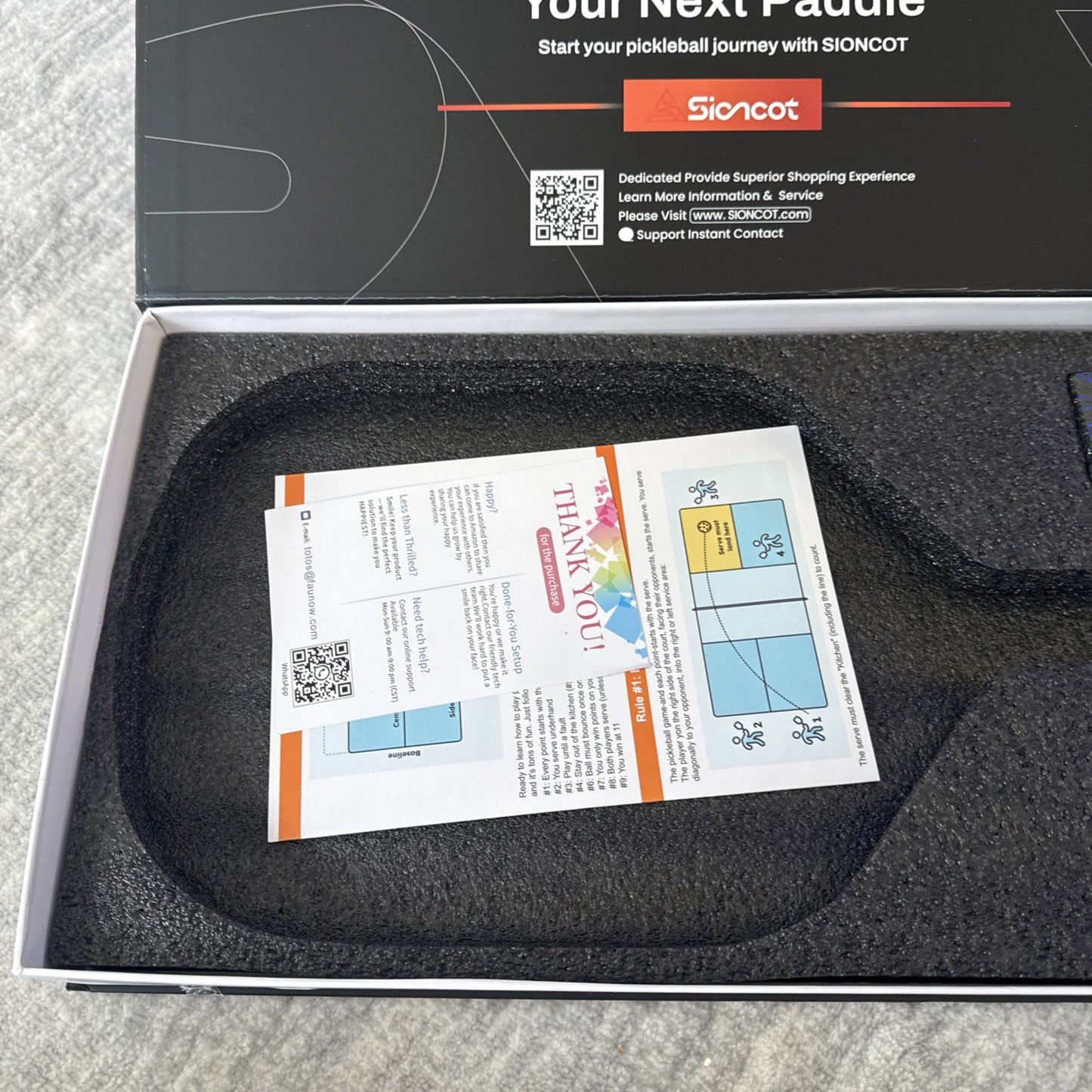 NEW OPEN BOX - DGYGQ - T700 RAW CARBON FIBER - PICKLEBALL PADDLE