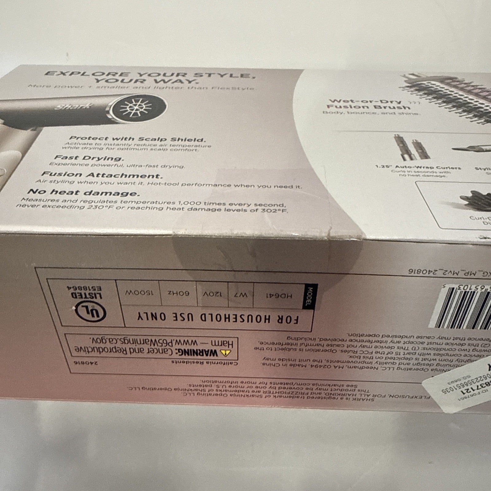 Shark FlexFusion Hair Dryer + Fusion Hair Brush Ceramic Air Styler