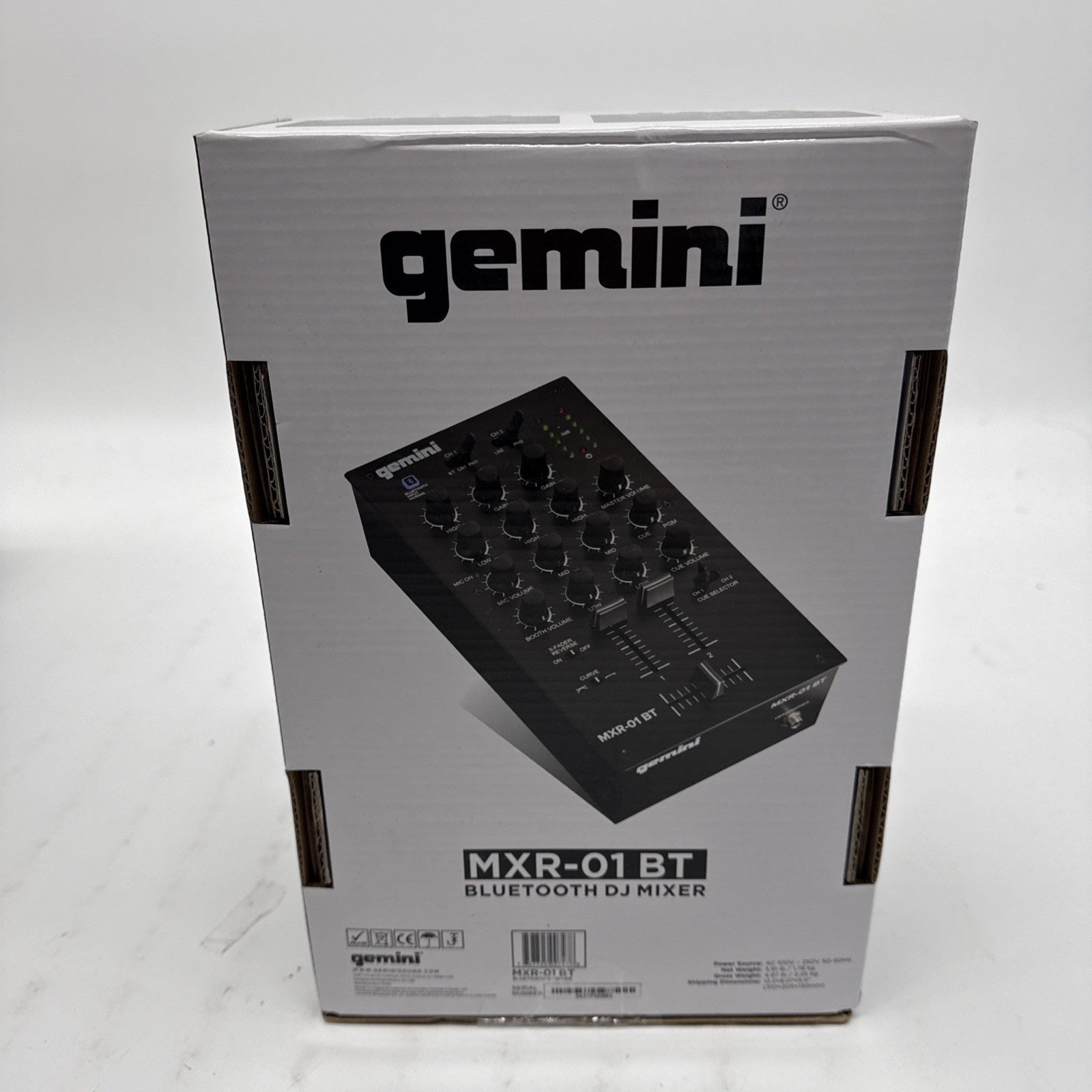 Gemini MXR-01BT 2 Channel Professional DJ Mixer With Bluetooth Input