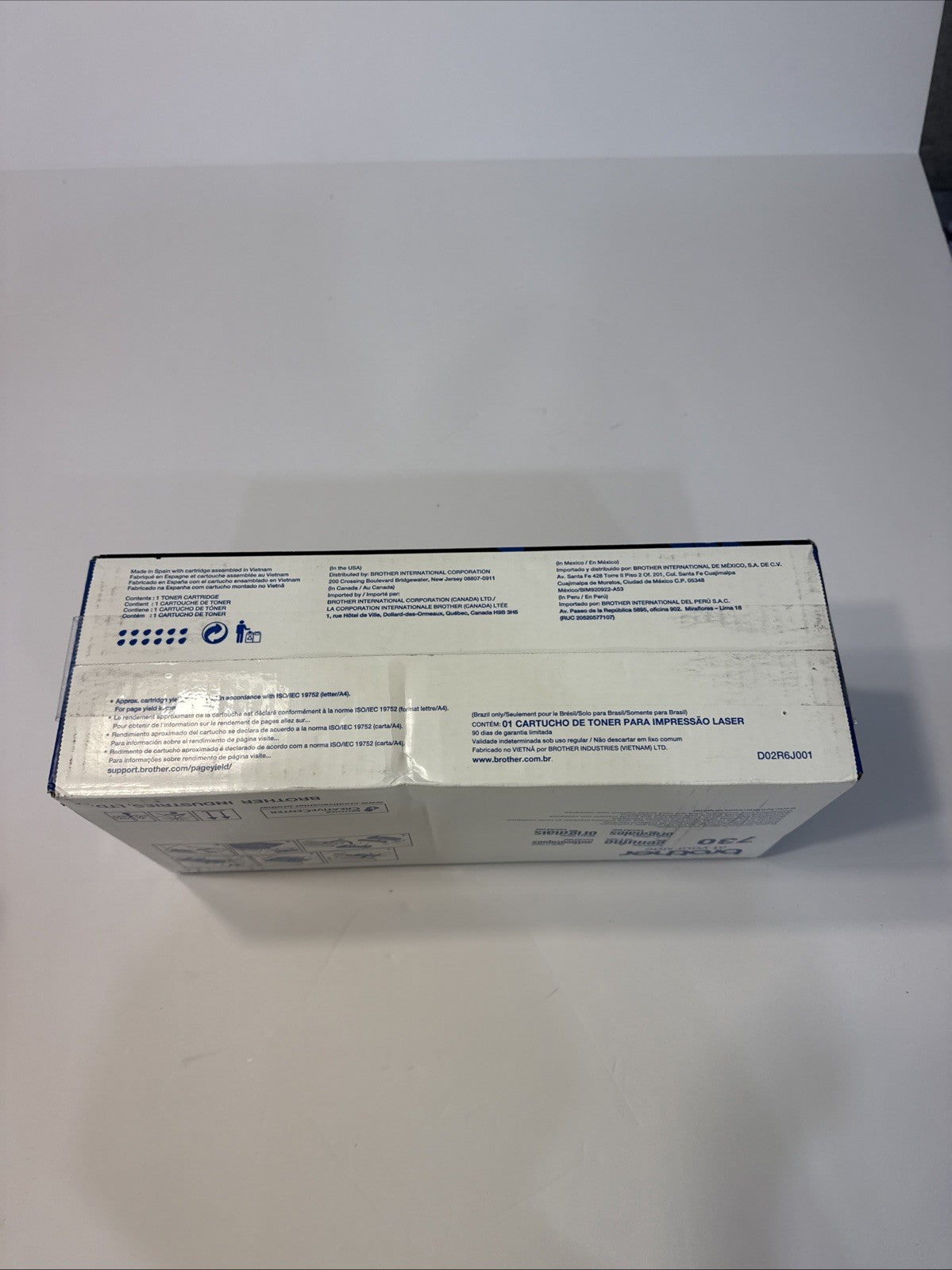 Brother Genuine TN730 Standard Yield Black Toner Cartridge HL-L2350DW/MFCL2710DW
