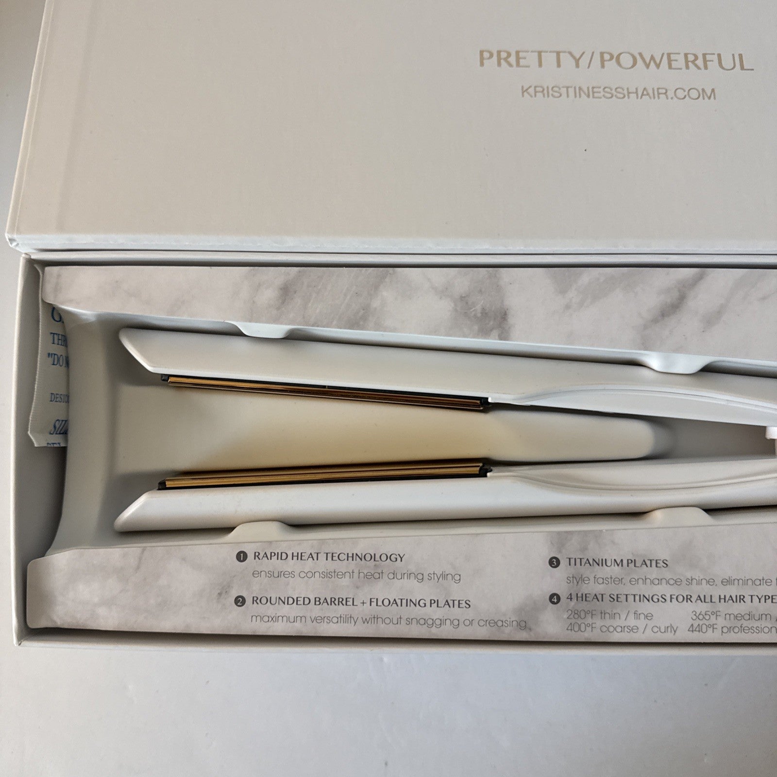Kristin Ess Titanium Flat Iron Hair Straightener and Curler - Dual Voltage