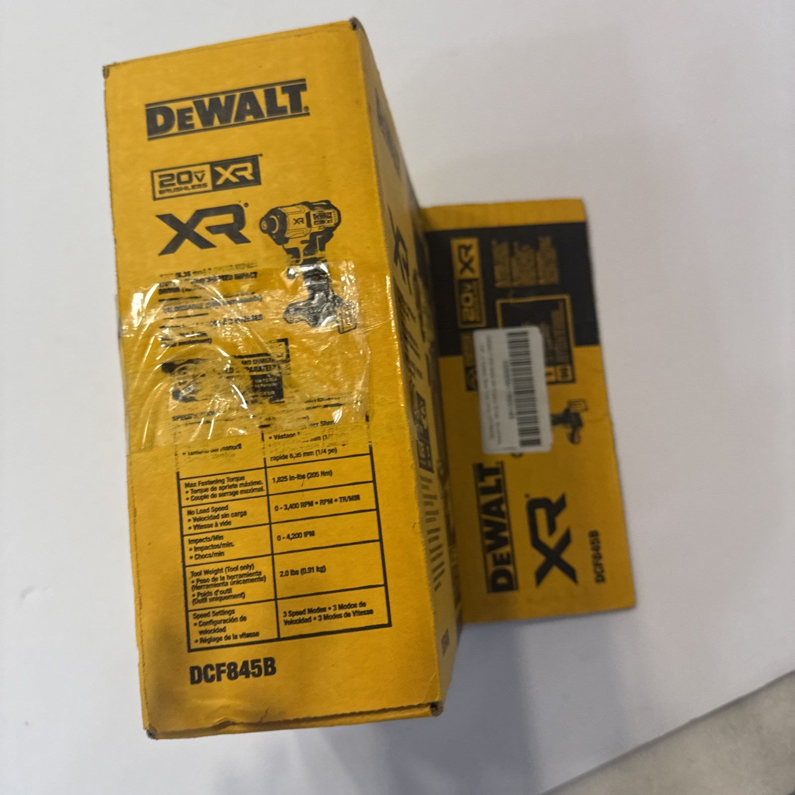 Dewalt DCF845B 20v XR 1/4" 3-Speed Brushles Impact Driver(Tool Only) (E10049564)