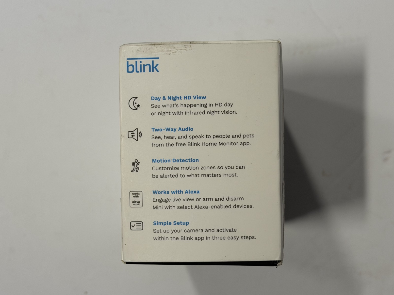 Blink Mini 2 Pack 1080p WiFi Security Camera Motion Detect Night Vision - Black