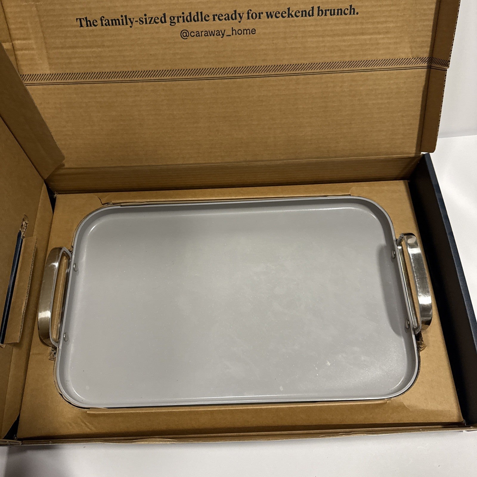 Caraway Double Burner Griddle - 19x12” Griddle Pan - Non-Stick Ceramic Coa