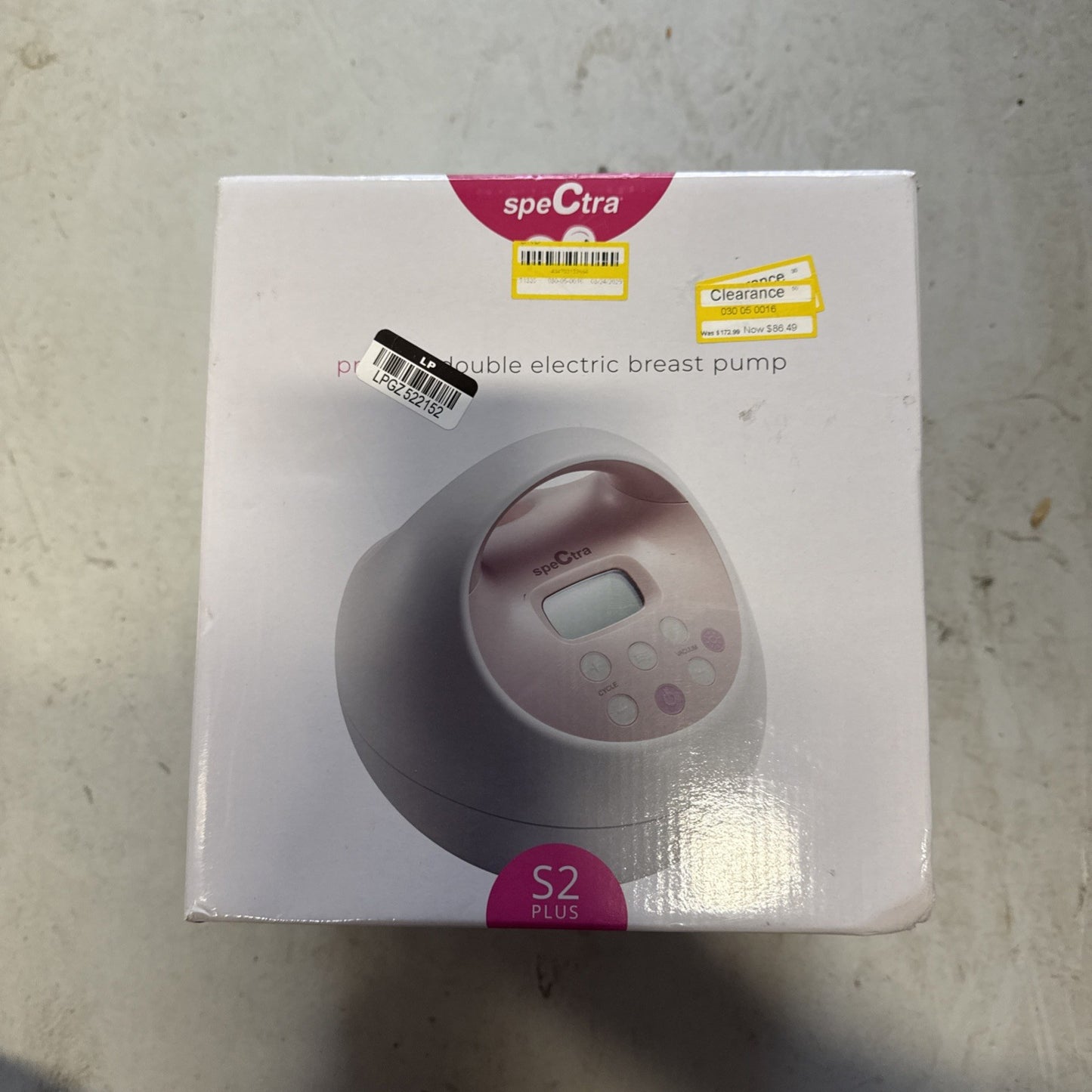 Spectra S2 Plus Hospital Strength Double Electric Breast Pump