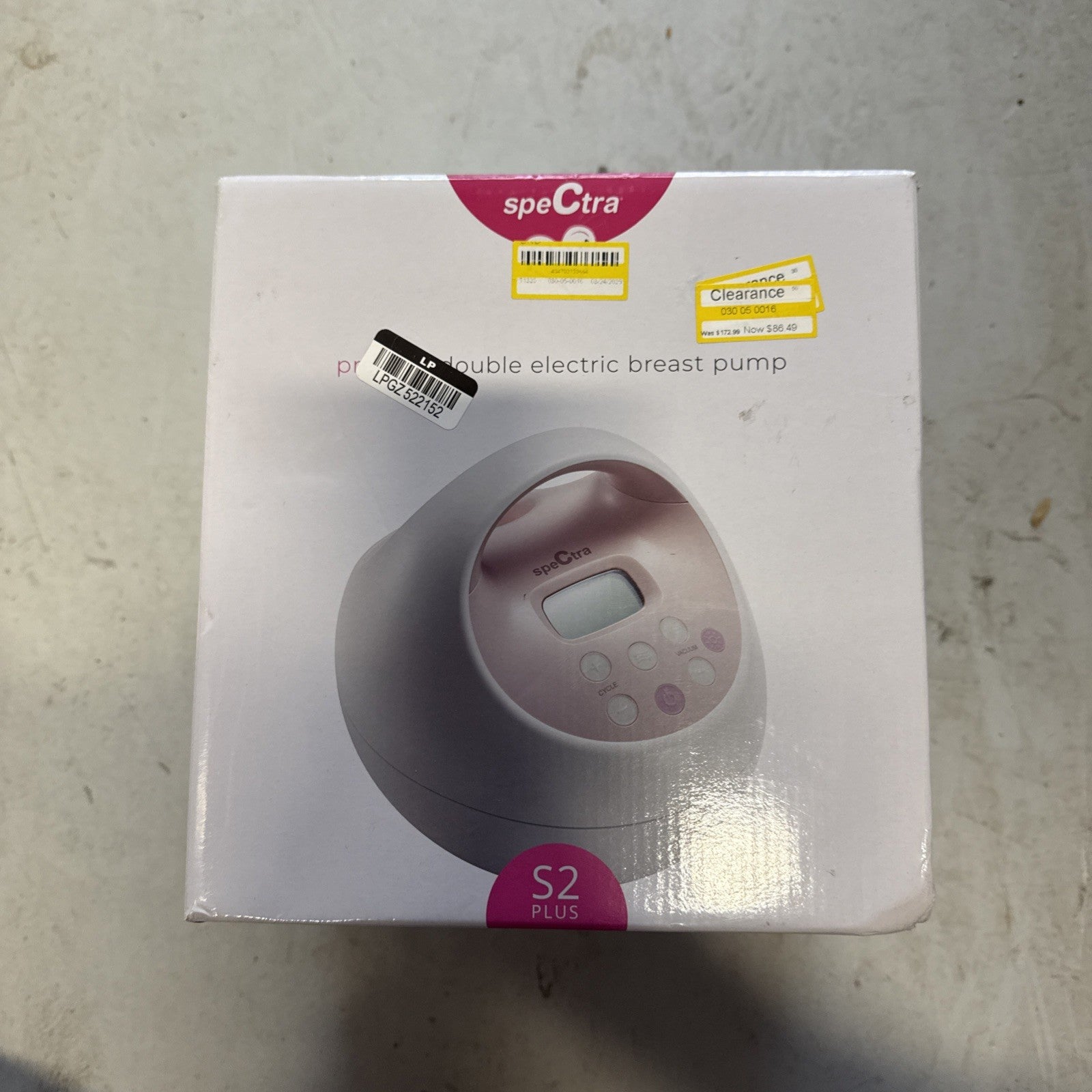 Spectra S2 Plus Hospital Strength Double Electric Breast Pump